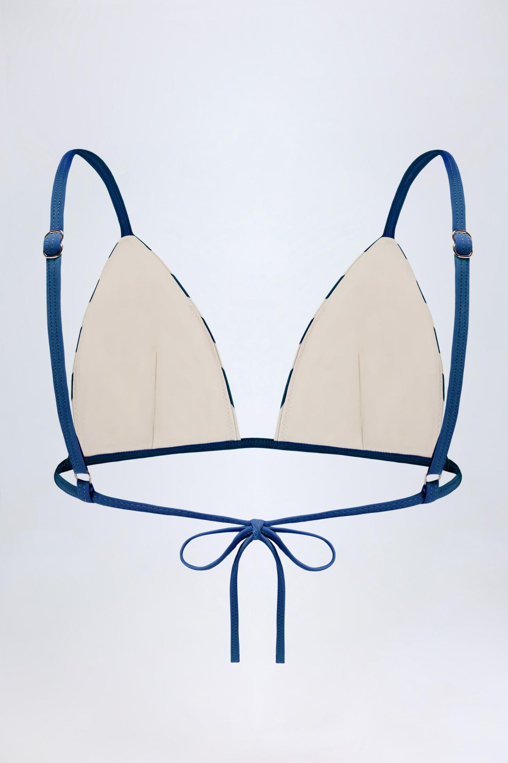 Triangle Bikini Top in Marine Blue Product Image