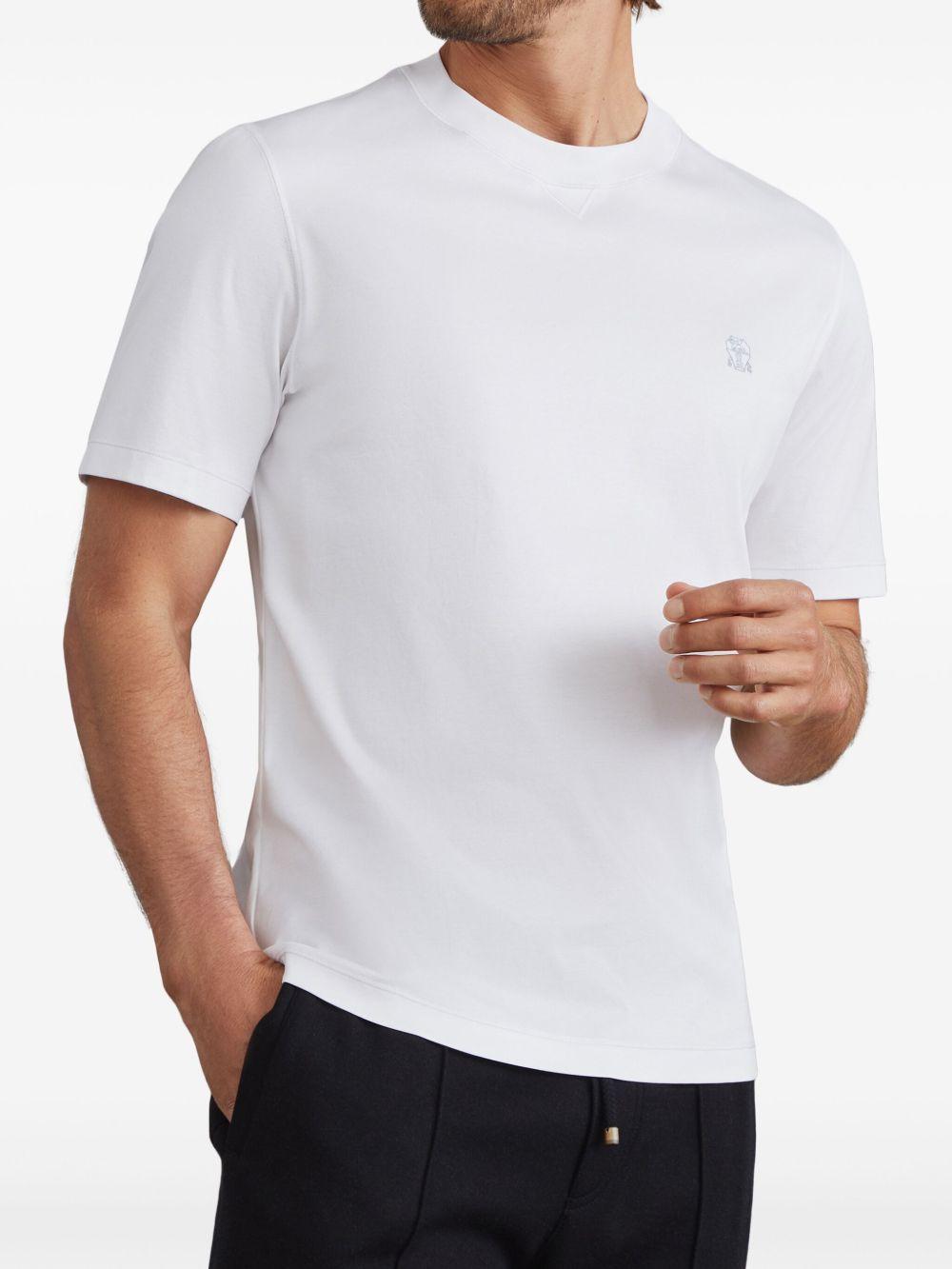 logo-embroidered crew-neck T-shirt Product Image