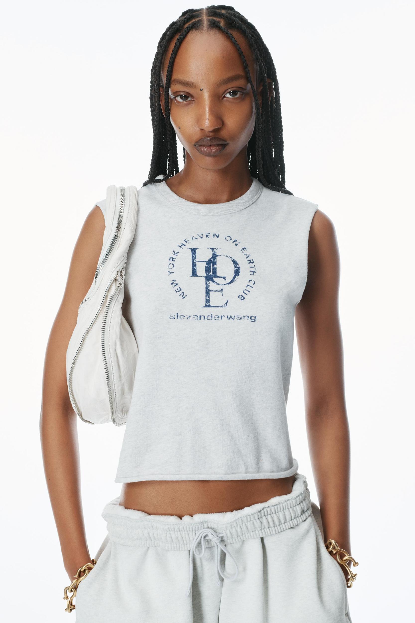 Cut-off Logo Muscle Tee Product Image