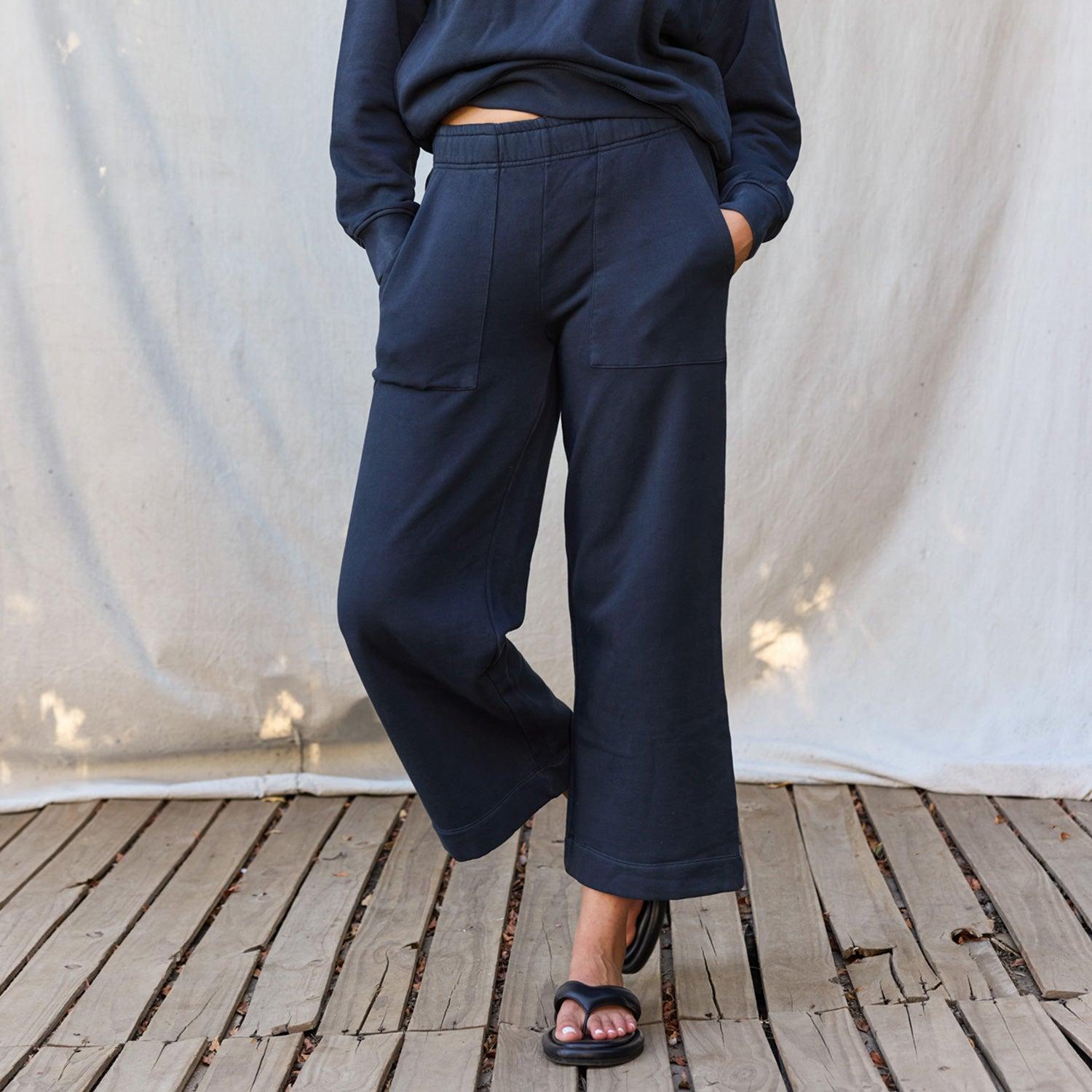 Organic Fleece Wide Leg Pant Female Product Image