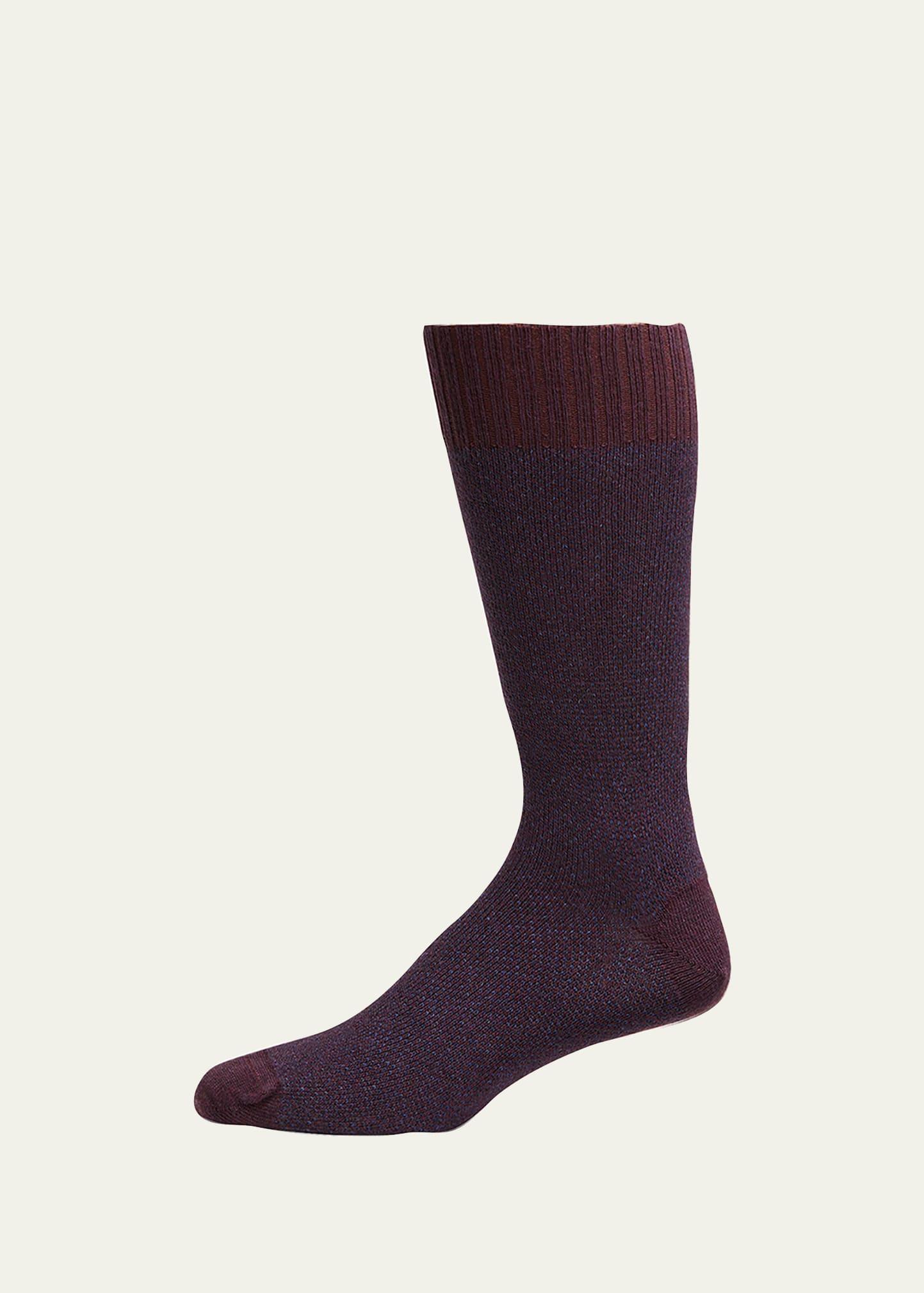 Mens Cashmere-Blend Mid-Calf Socks Product Image
