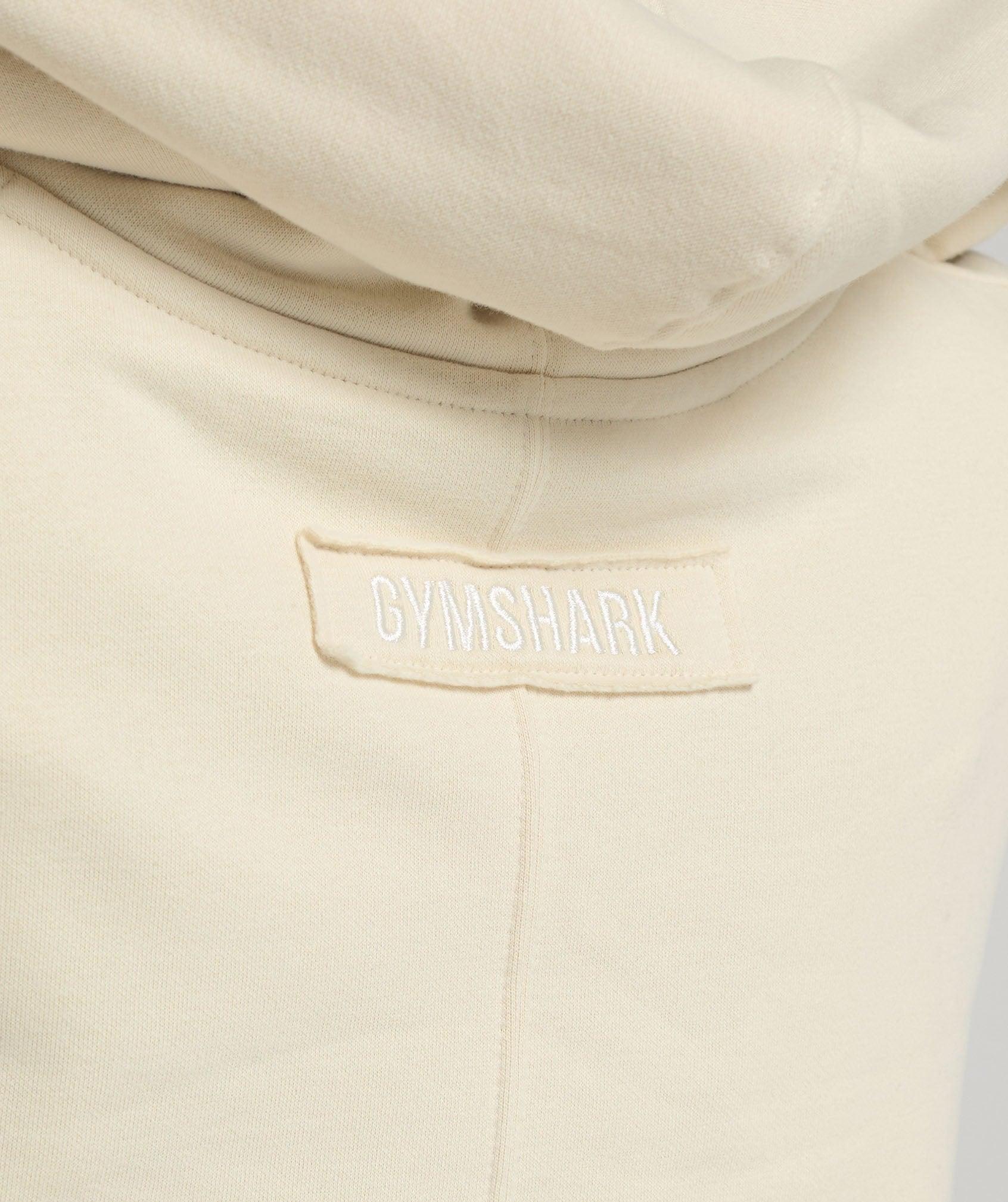 Gymshark Fleece Oversized Hoodie - Ecru White Female Product Image
