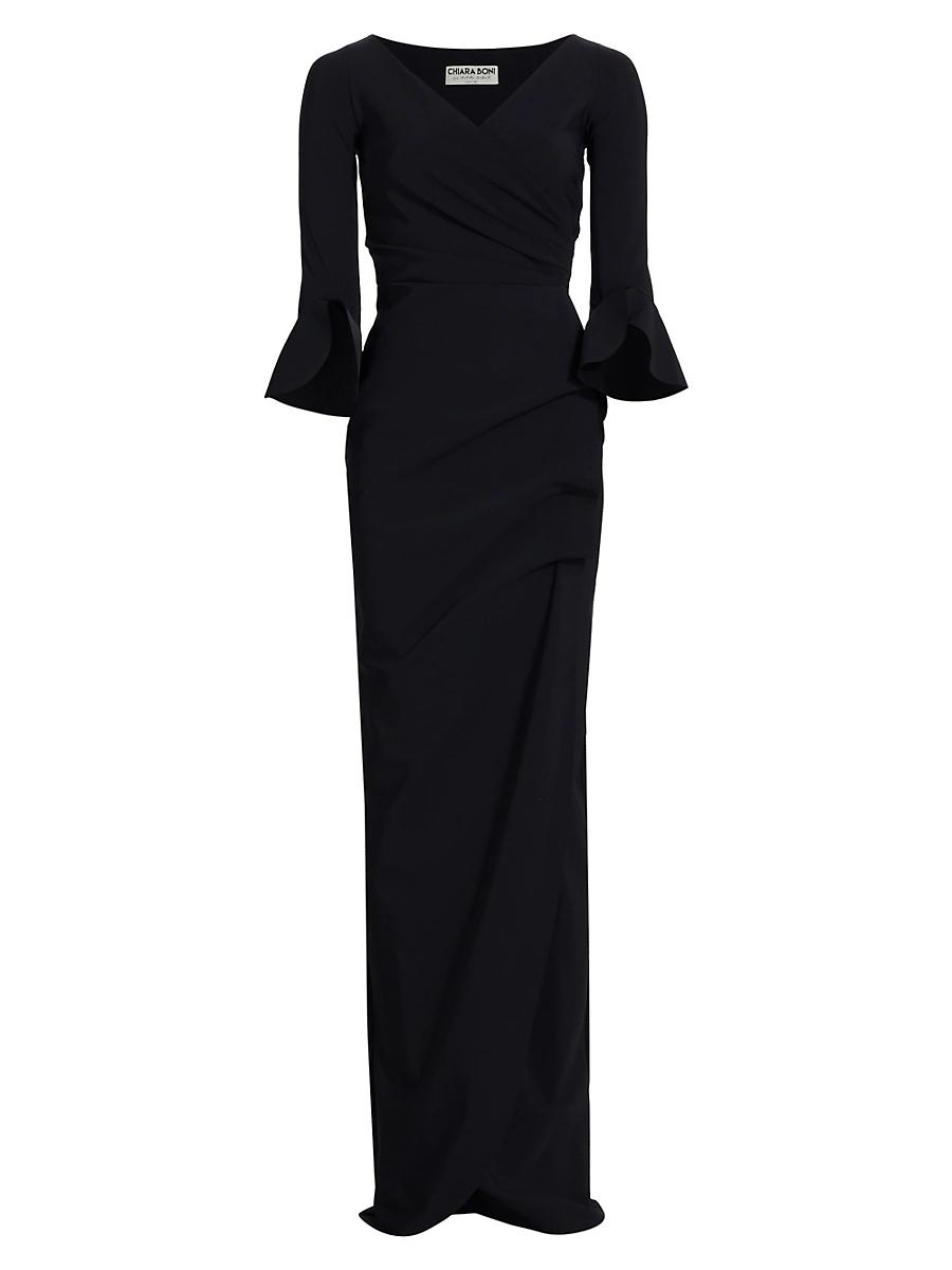 Womens Zalfa Ruched Gown Product Image