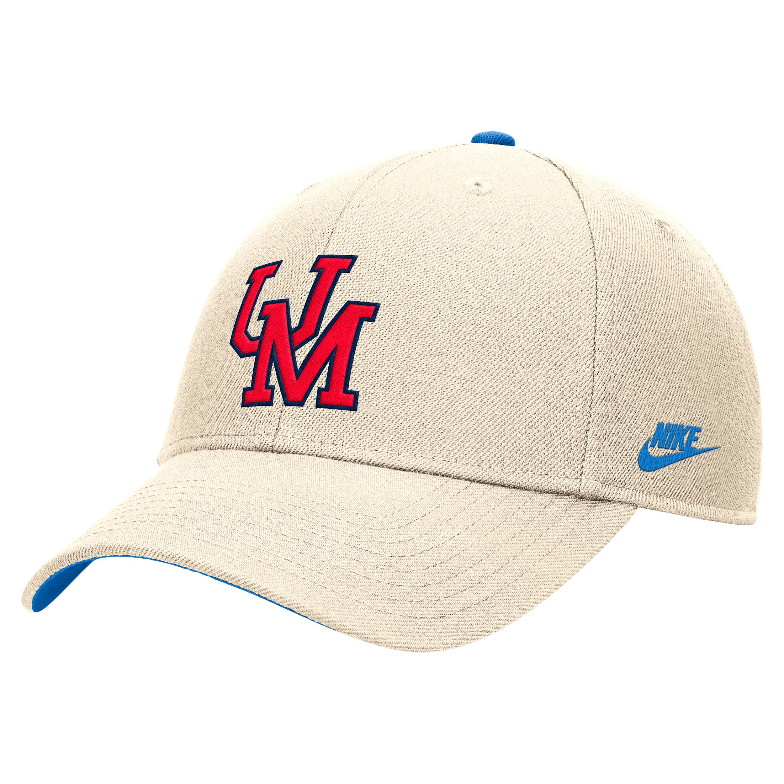 Ole Miss Rise Nike Unisex College Adjustable Cap | C11528MISI-NAT Product Image
