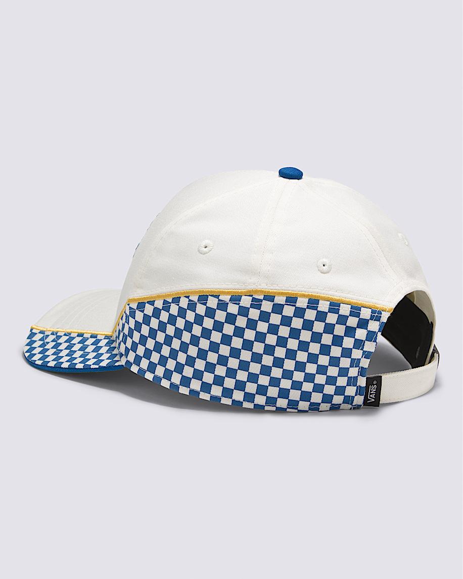 Vans Classic Strapback Hat in White / Blue| Vans US Product Image
