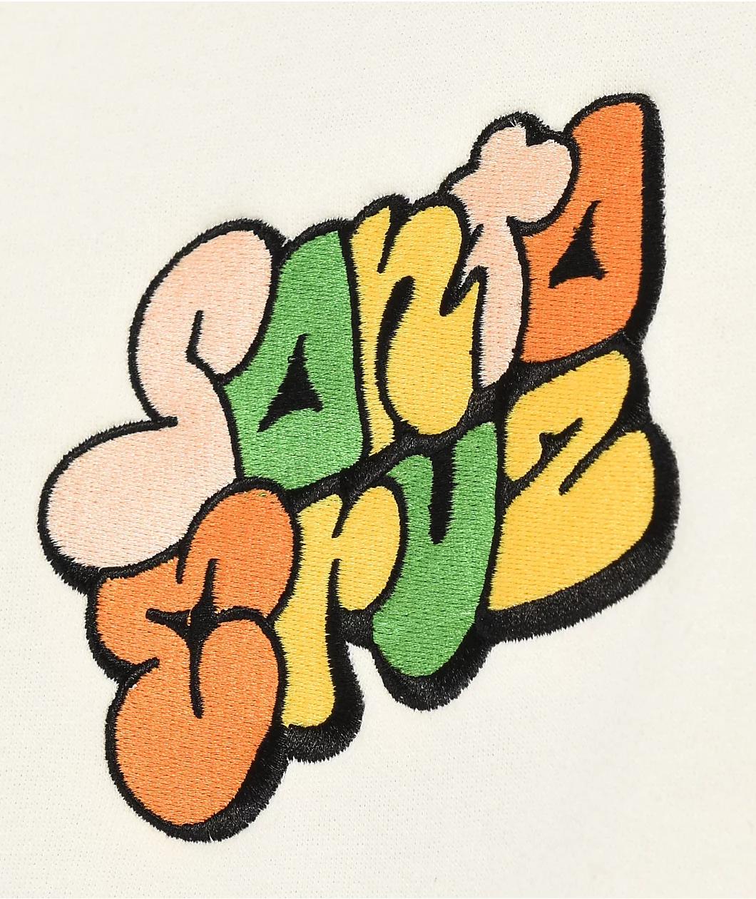 Santa Cruz Graffiti Off White Crewneck Sweatshirt Product Image