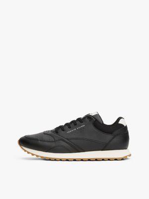 Leather-Mix Runner Sneaker Product Image
