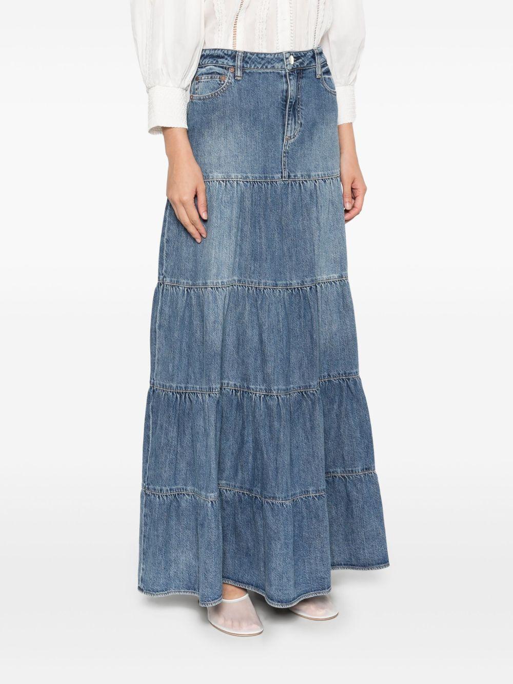denim maxi skirt Product Image