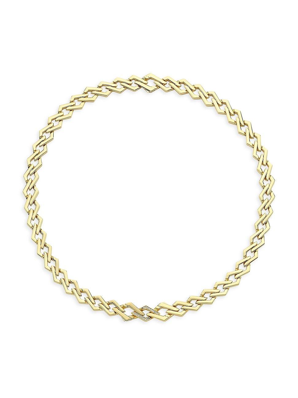 Womens Nexus 18K Yellow Gold & 0.07 TCW Diamond Link Product Image