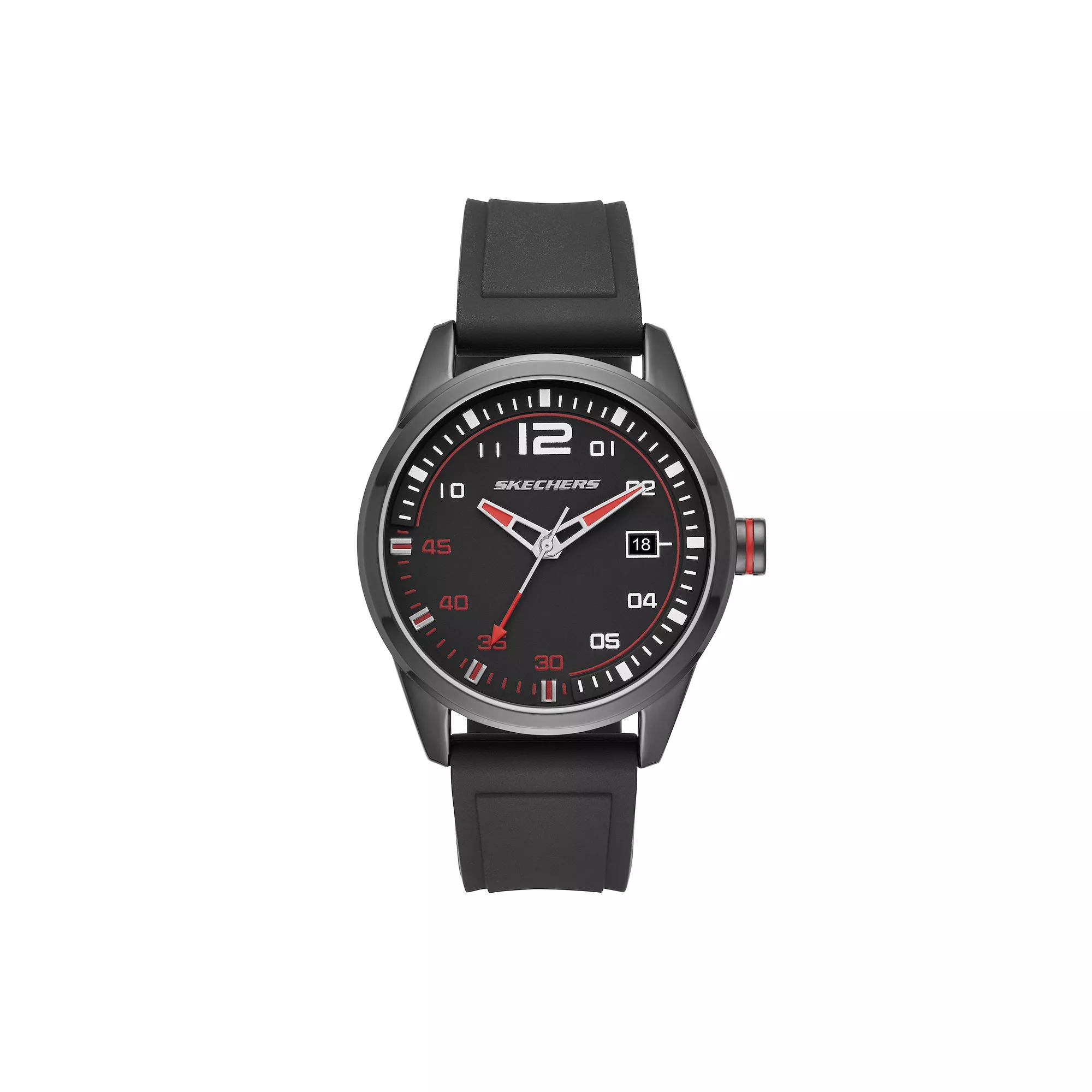 Skechers® Men's Slauson Digital Silicone Strap Watch, Size: Large, Black Product Image