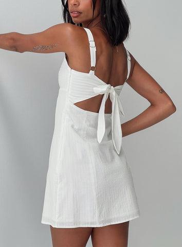 Summer Isles Mini Dress White Product Image