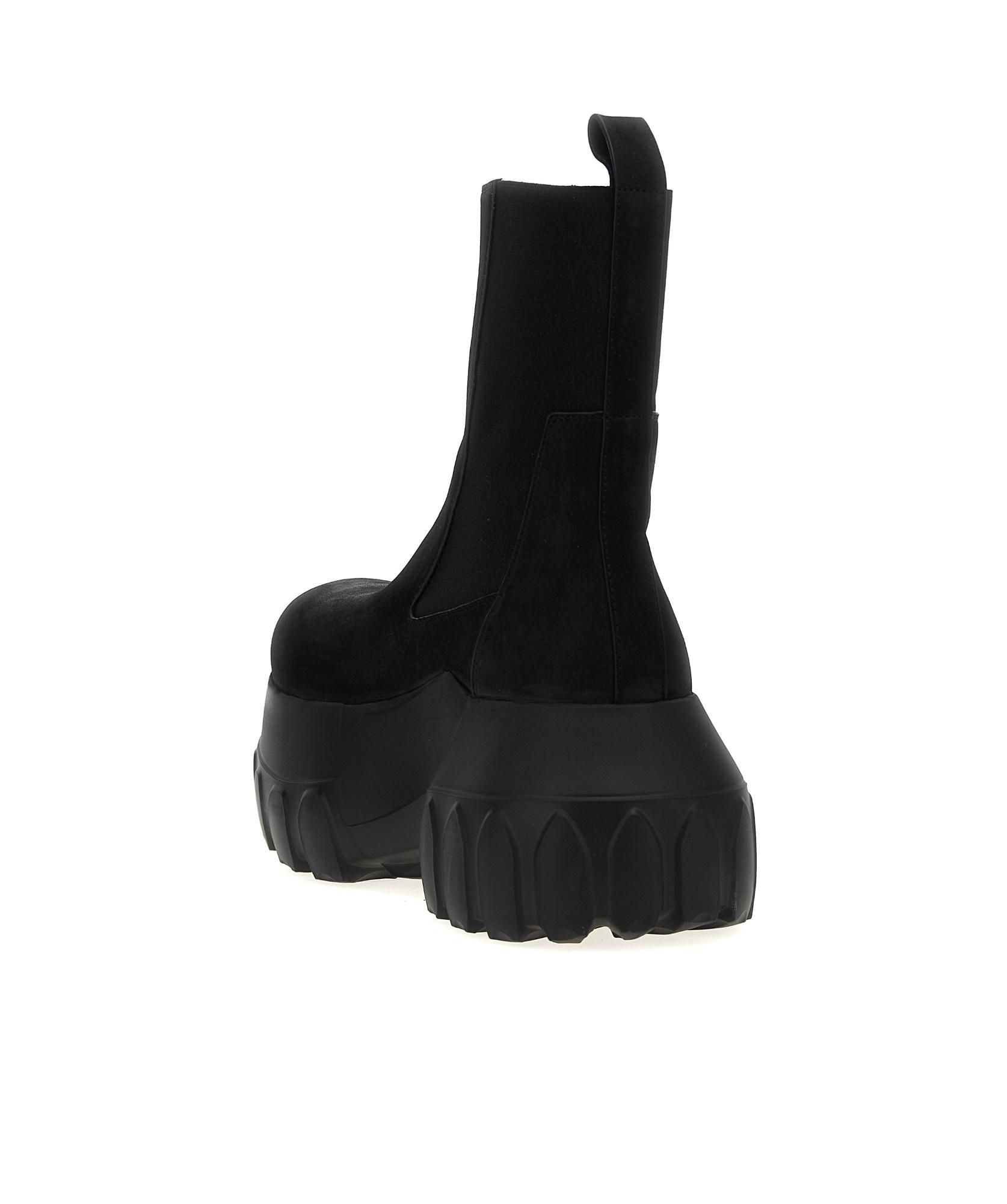 Black Hollywood Beatle Mega Tractor Chelsea Boots Product Image