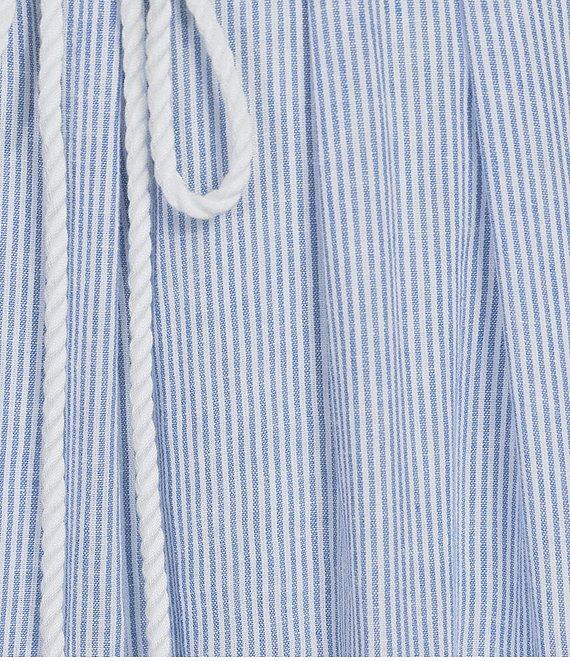 Cloth & Stone Stripe Linen Blend Braided Belt Tie Maxi Dress Product Image