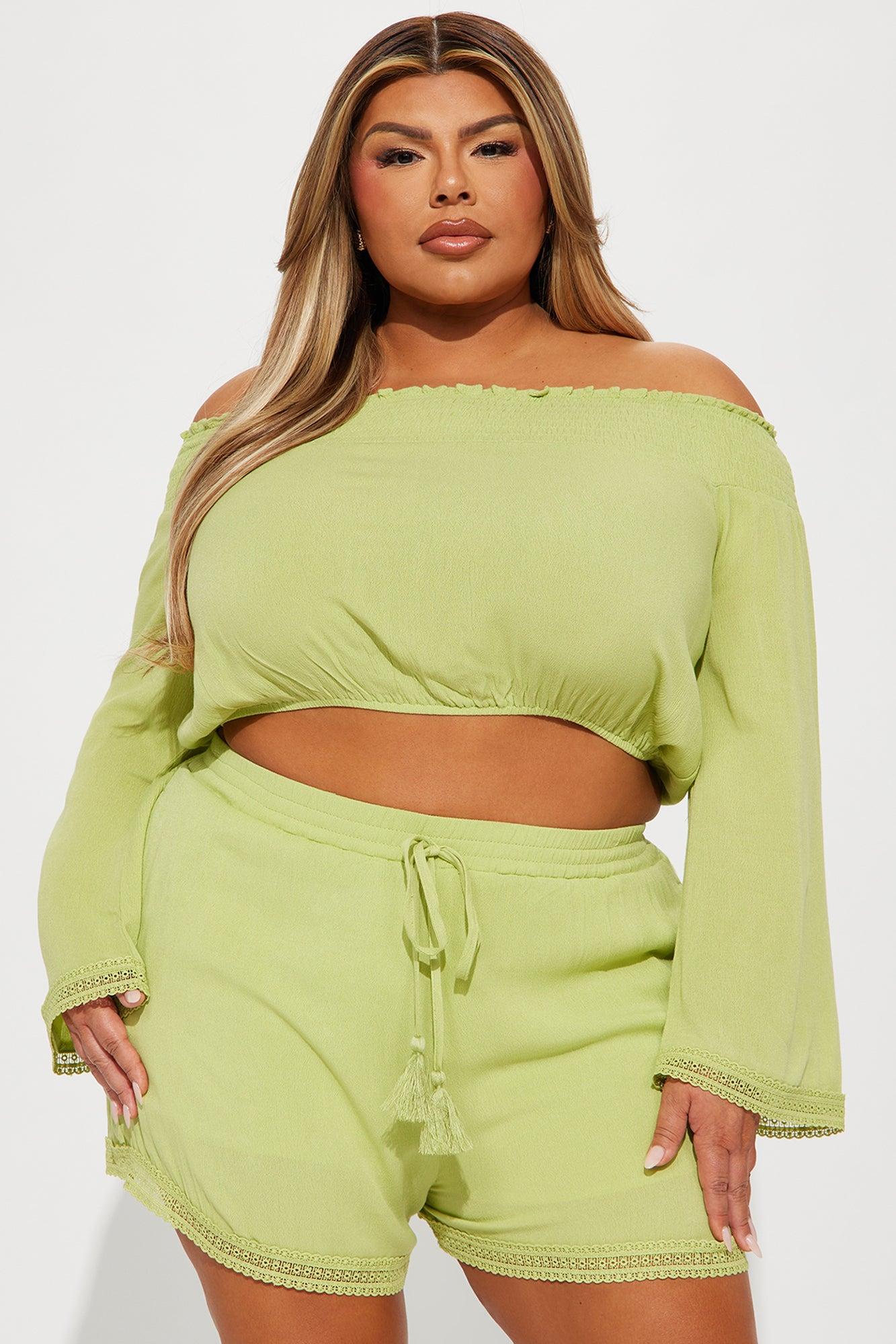 Down Time Short Set - Green Product Image