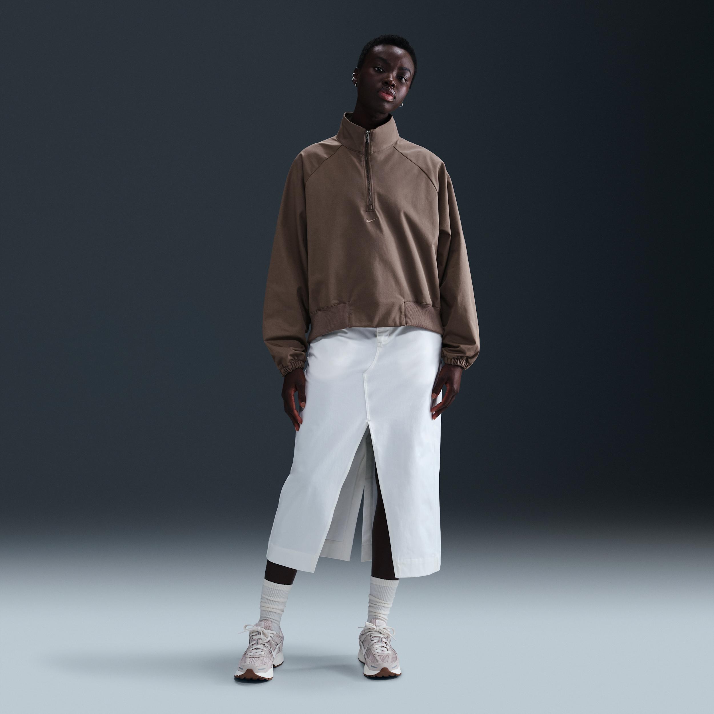 Nike Sportswear Collection Women's Oversized Twill 1/4-Zip Top Product Image