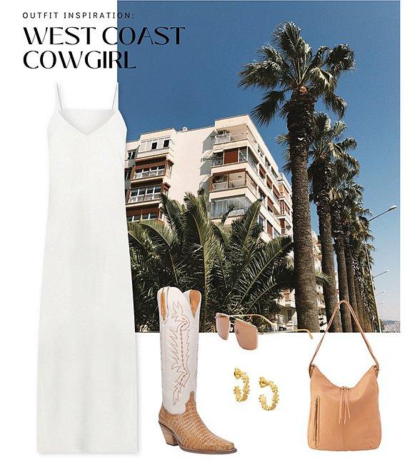 Gianni Bini Harper Satin V-Neck Sleeveless Slip Midi Dress Product Image