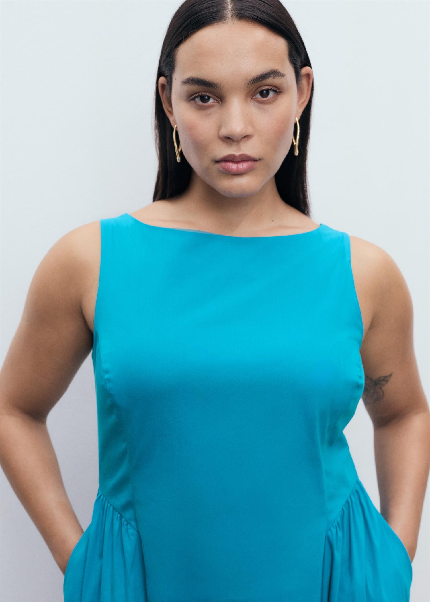 Flared midi-dress - Women | MANGO USA Product Image