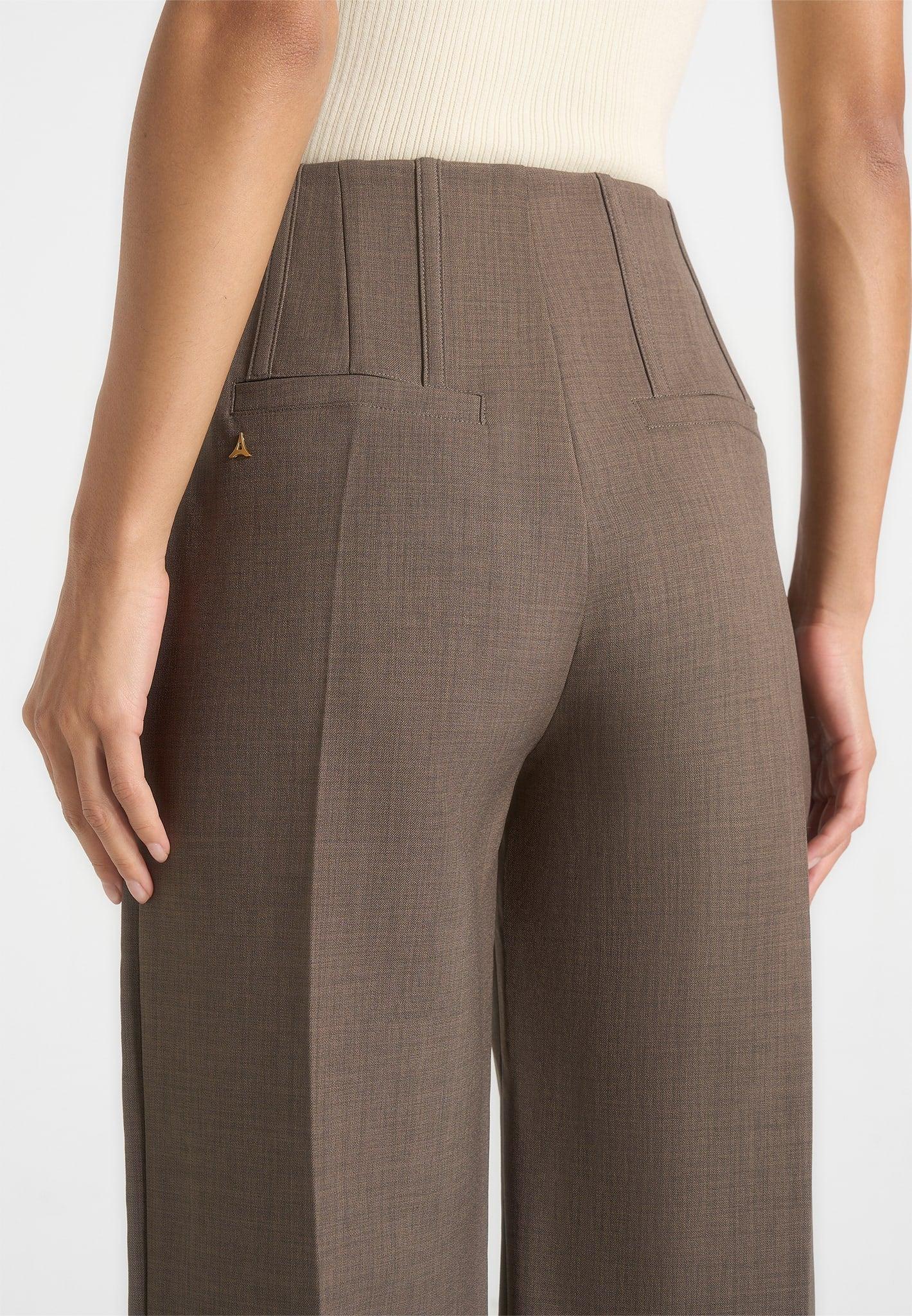 Rafaela - Corset Waist Tailored Trousers - Beige Female Product Image