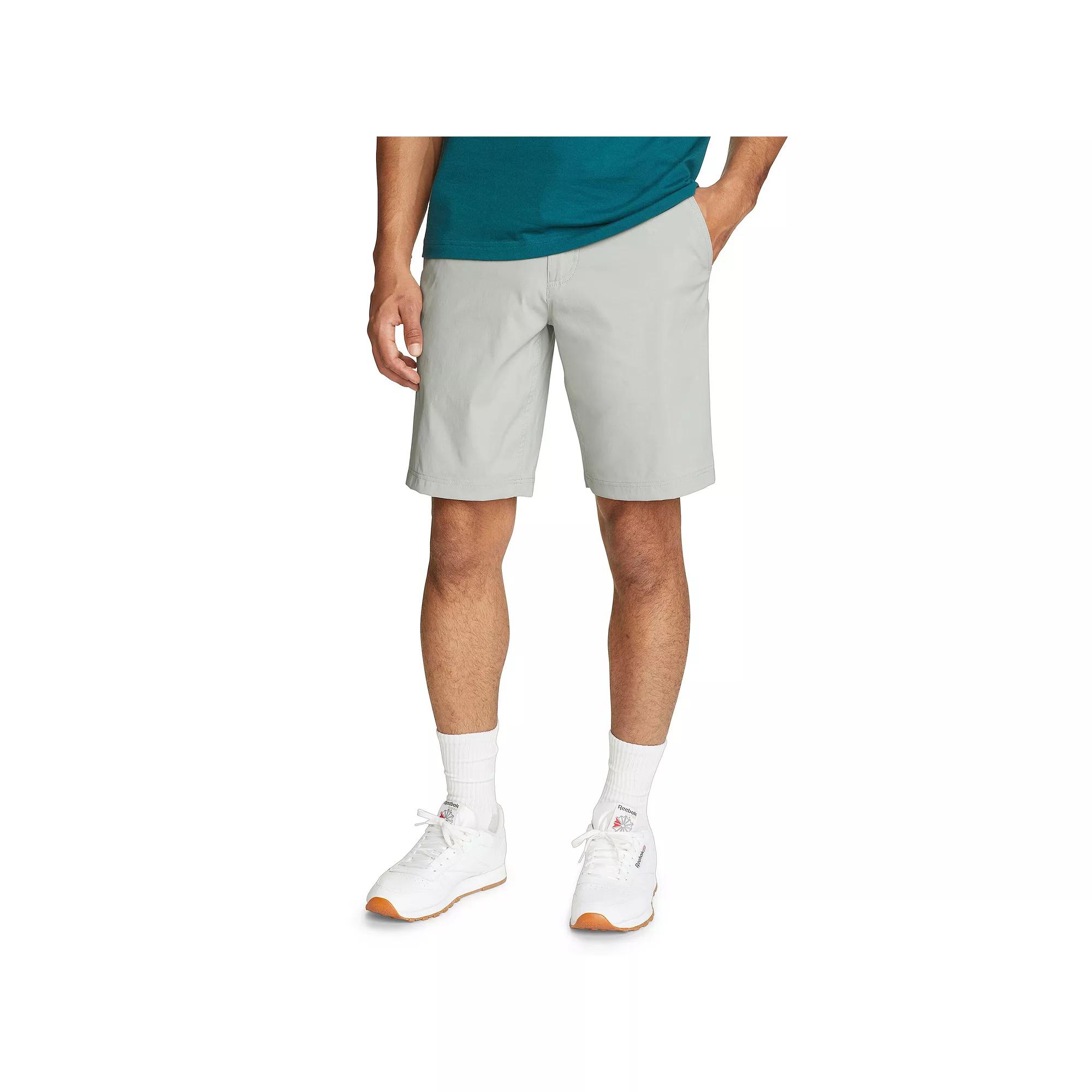 Men's Eddie Bauer UPF 50 10" Horizon Guide Chino Short, Size: 36, Herb Product Image