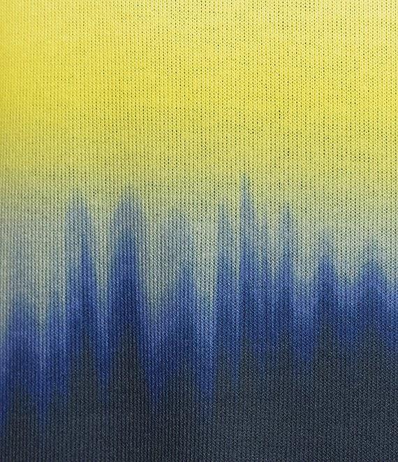 Allison Daley Embellished Ombre Print 3/4 Sleeve Crew Neck Knit Top Product Image