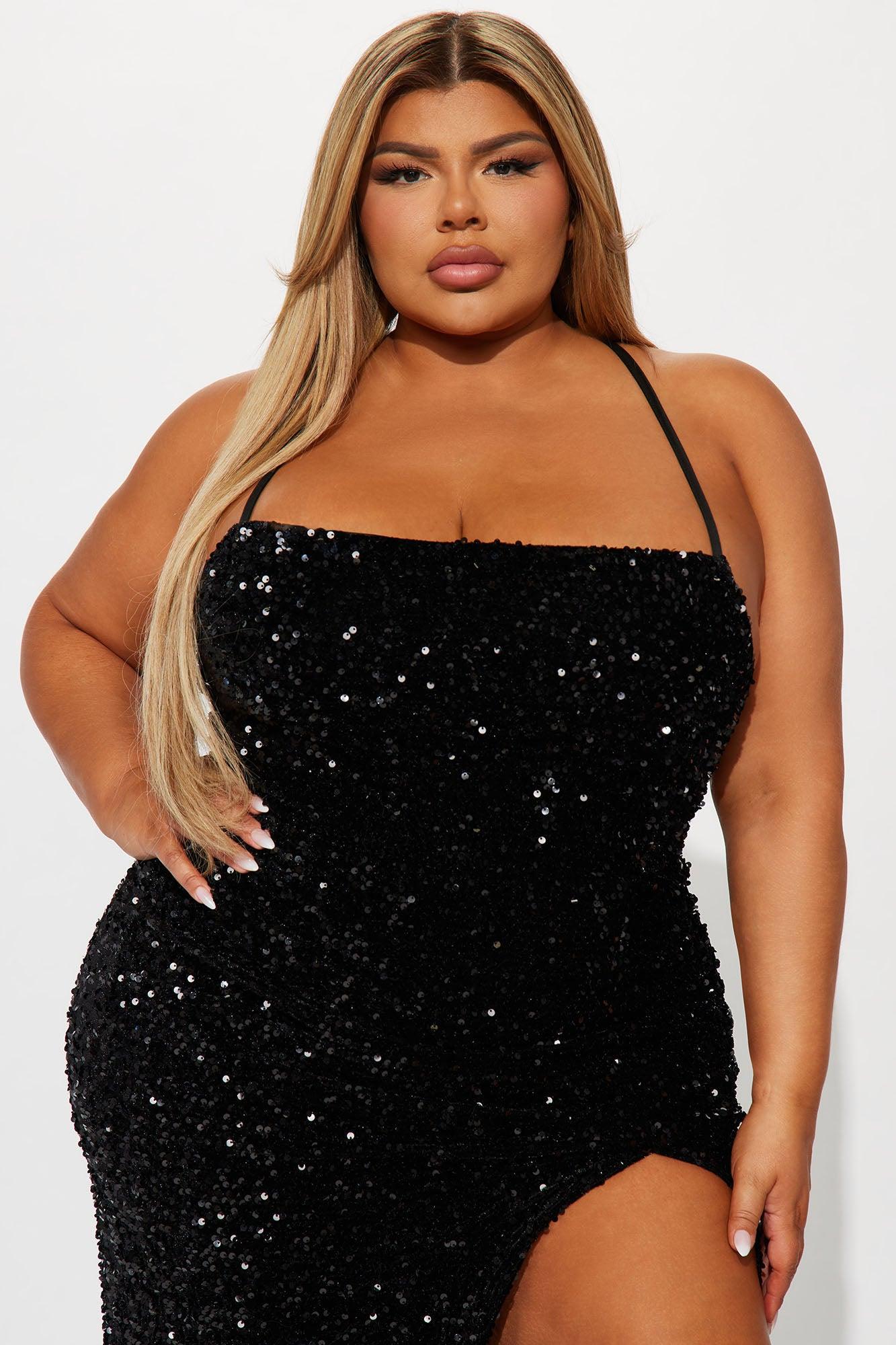 Tokyo Nights Sequin Gown - Black Product Image
