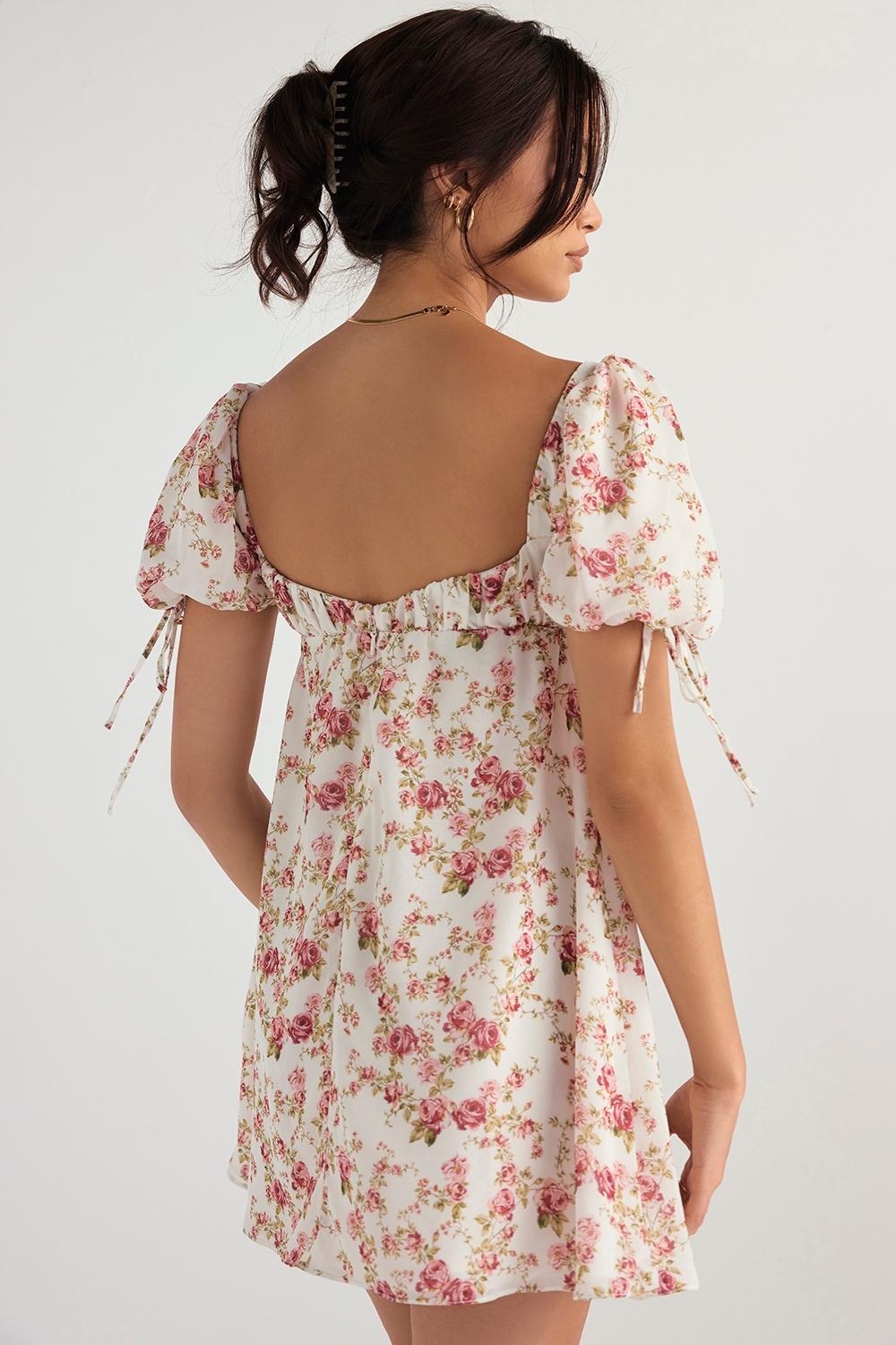 Princess  rose print mini dress - sale Product Image