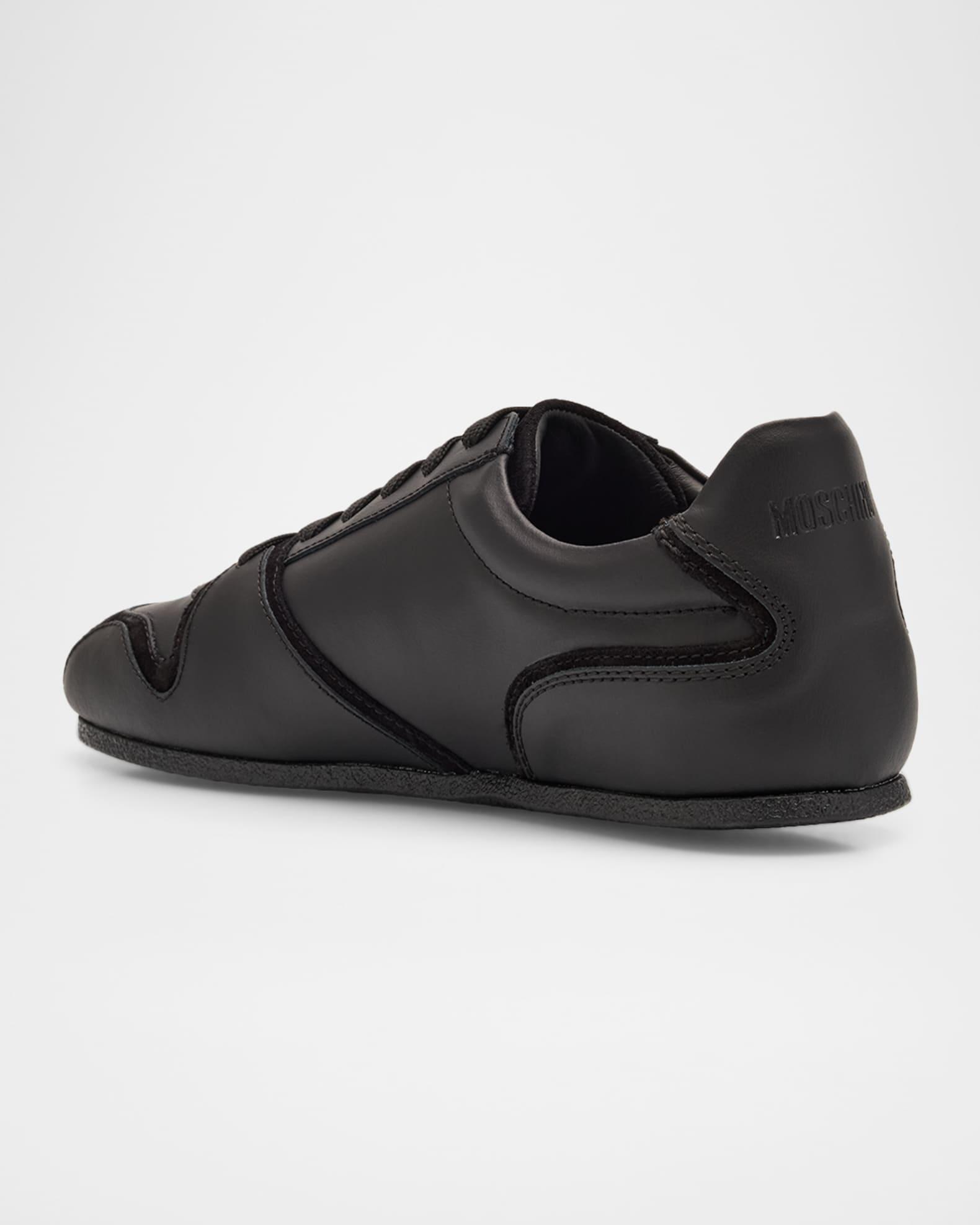 Men's Leather and Suede Tennis Shoes Product Image