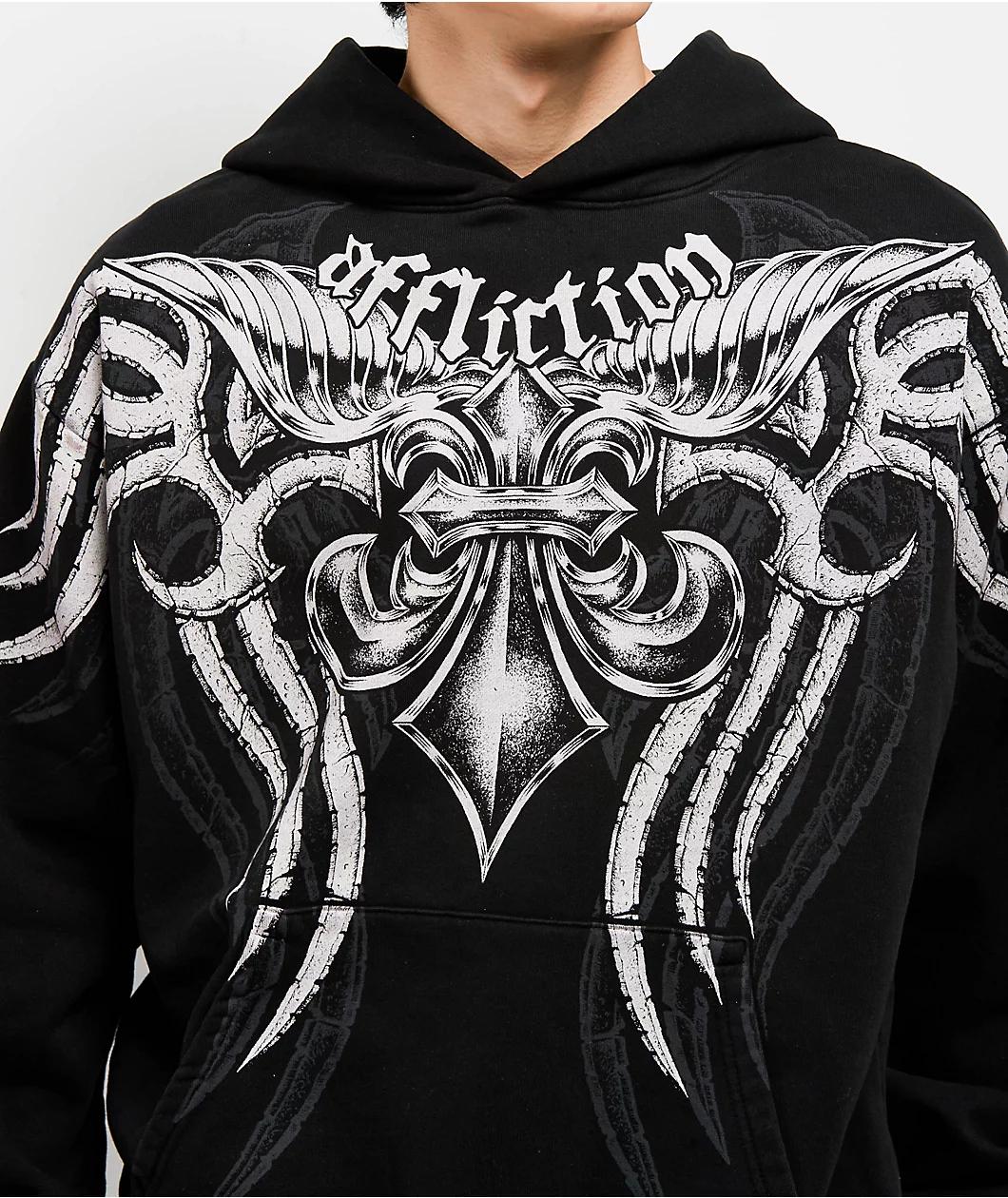 Affliction Mercenary Black Hoodie Product Image