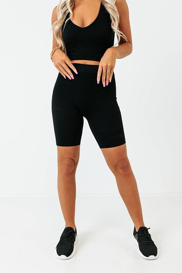 New Path High Waist Ribbed Biker Shorts Product Image