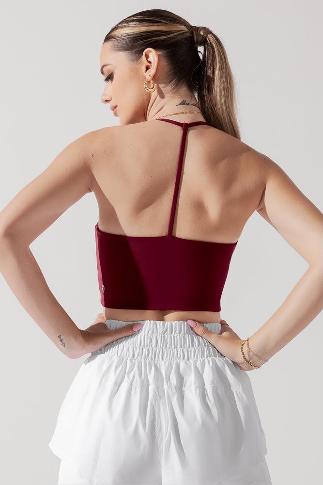 Flexy Crop Top - Crimson Product Image