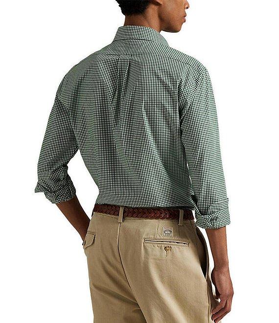 Polo Ralph Lauren Classic Fit Gingham Stretch Poplin Long Sleeve Woven Shirt Product Image
