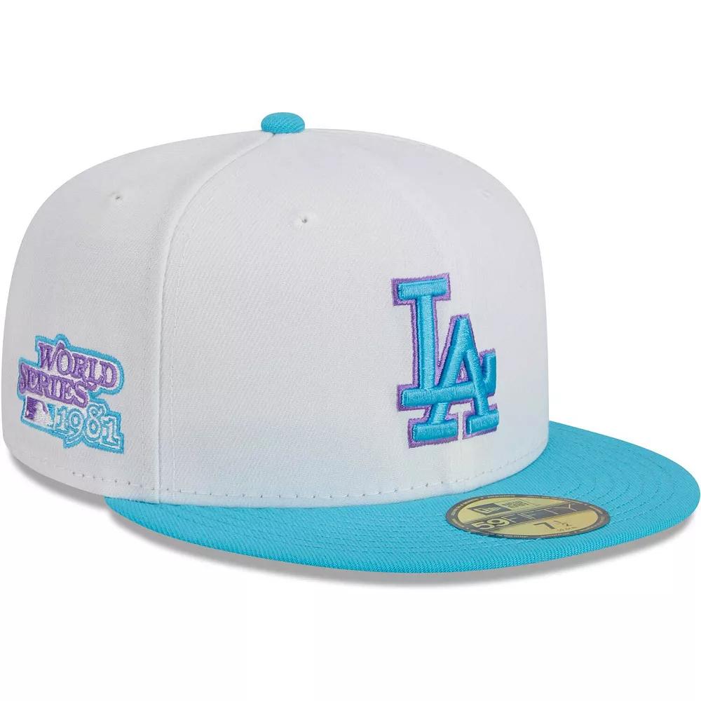 Men's New Era White Los Angeles Dodgers Vice 59FIFTY Fitted Hat,  Product Image