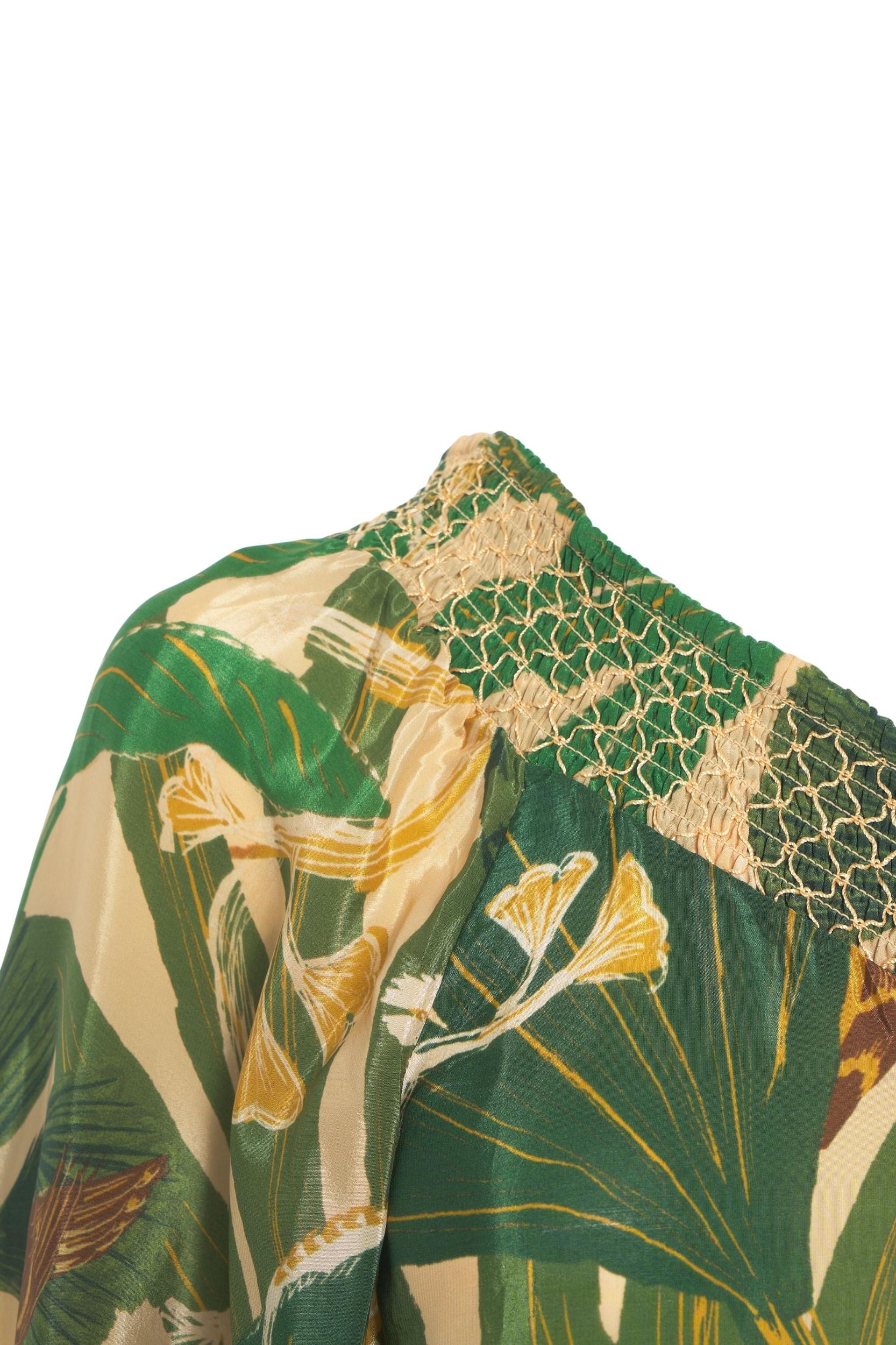 One-shoulder jumpsuit with print Product Image