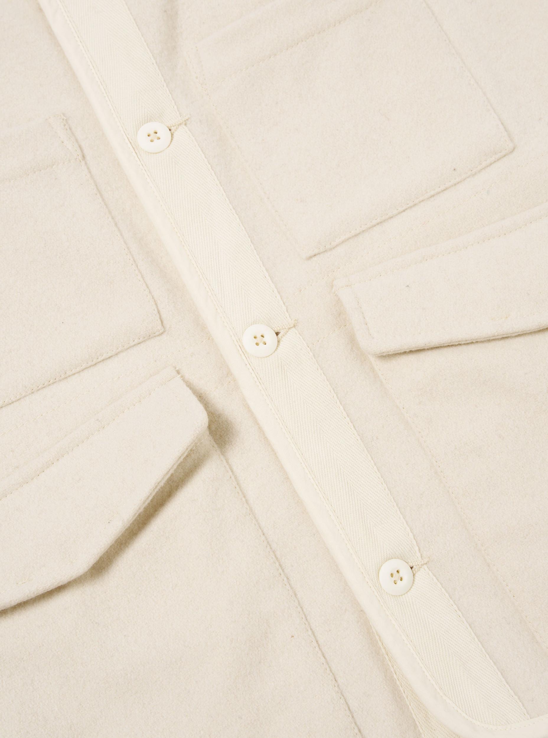 Universal Works 4 Pocket Gilet in Ecru Marl Mowbray Product Image