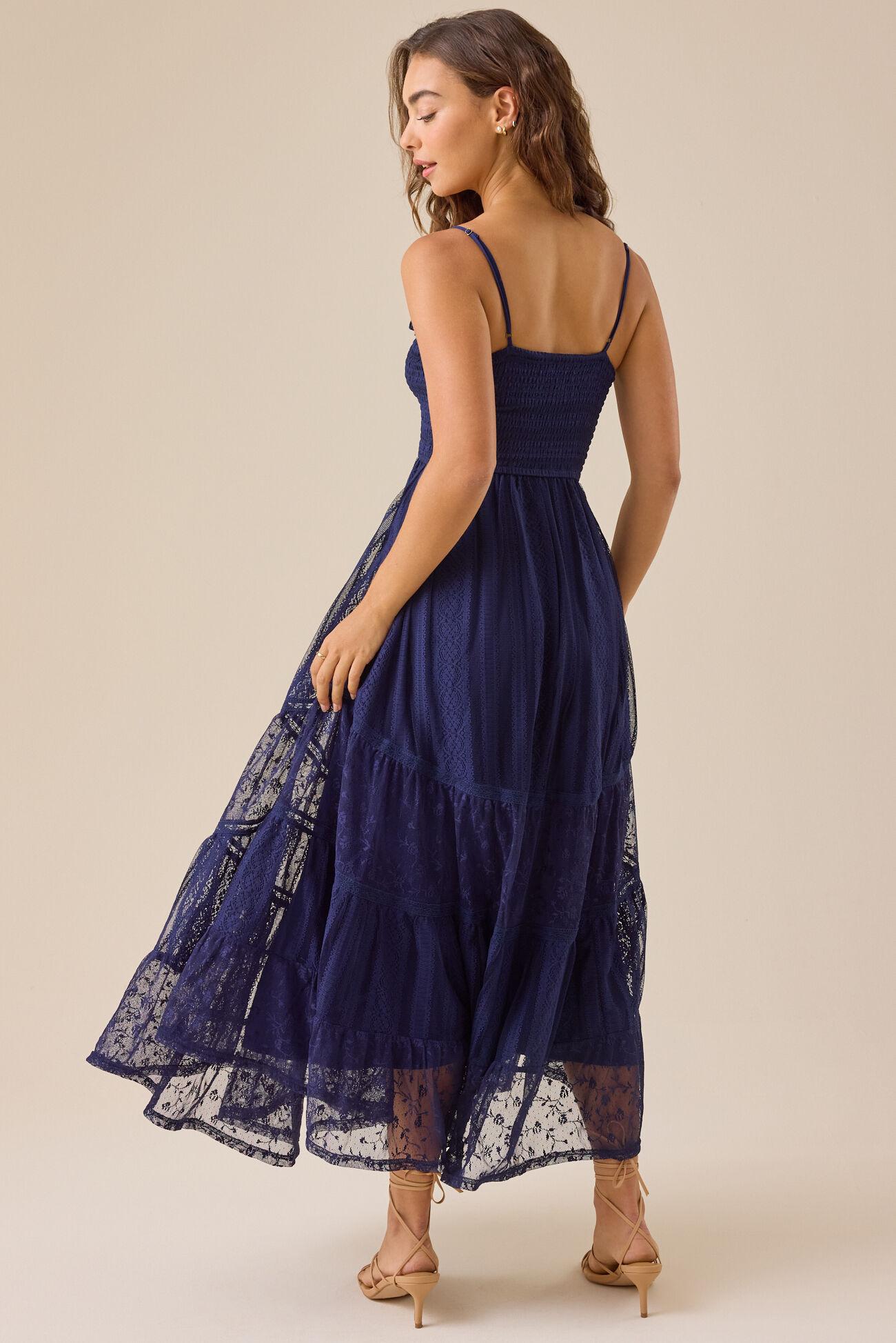 Tami Lace Tiered Maxi Dress Product Image