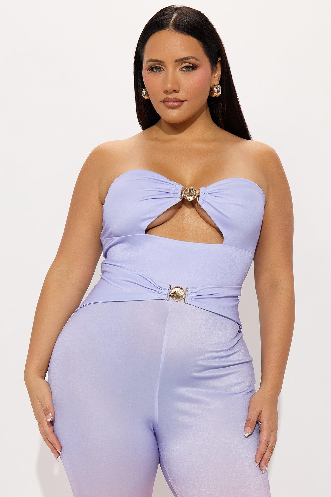 Susie Tropical Jumpsuit - Purple/combo Product Image