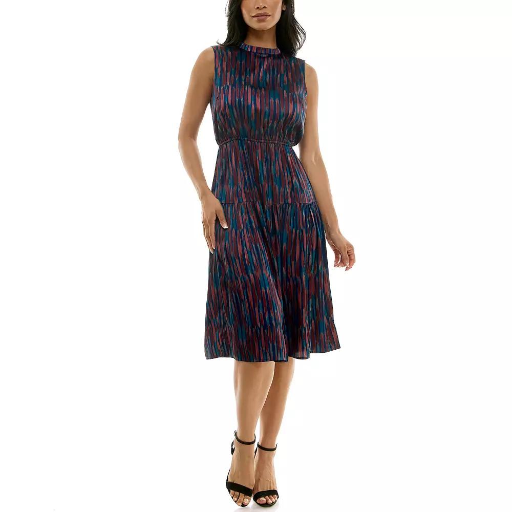 Women's Nina Leonard Dress With Bow Back, Size: Small, Blue Team Product Image