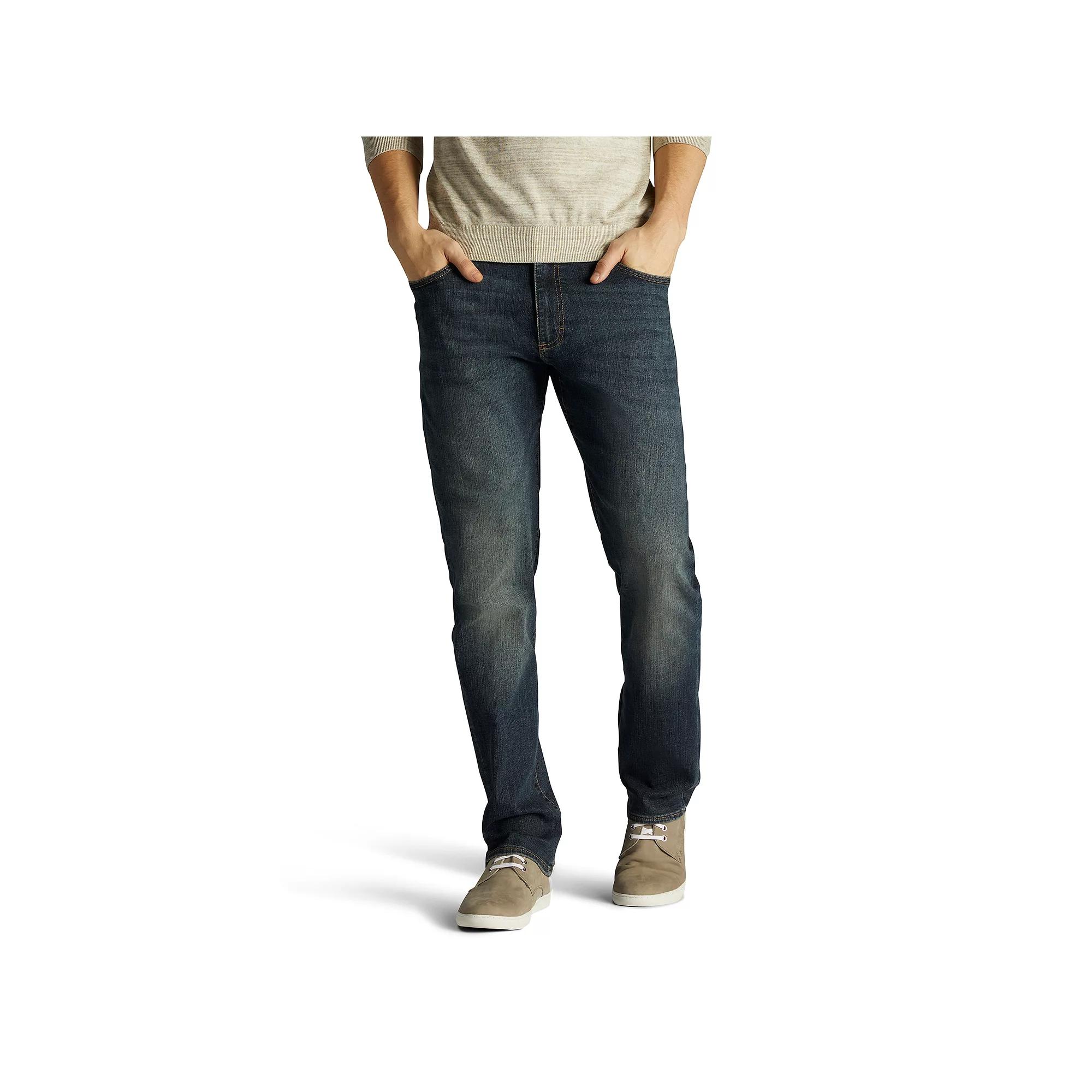 Big & Tall Men's Lee® Extreme Motion Straight Fit Jeans, Size: 48X32, Maverick Product Image