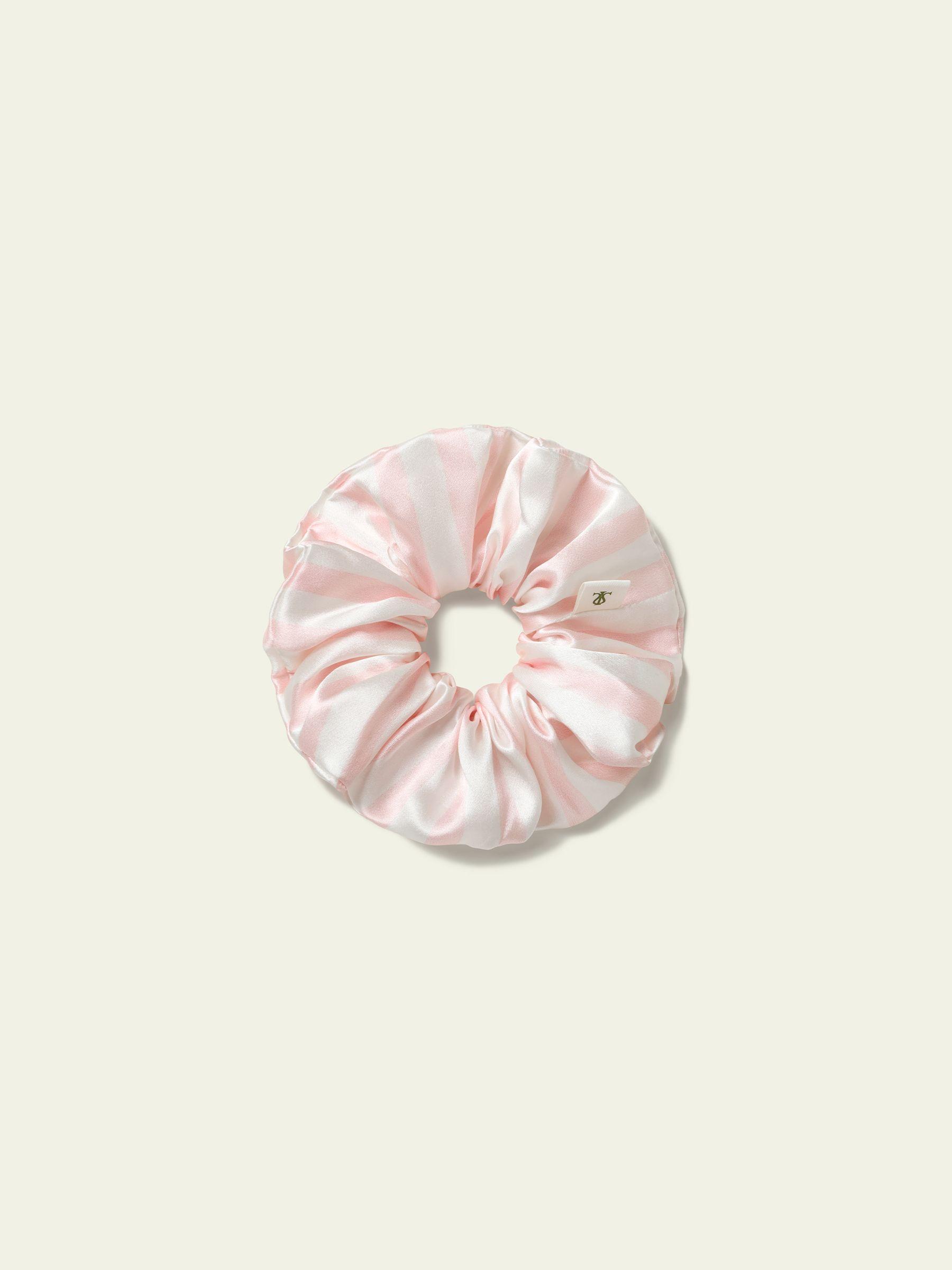 Striped Charmeuse Scrunchies Set Product Image