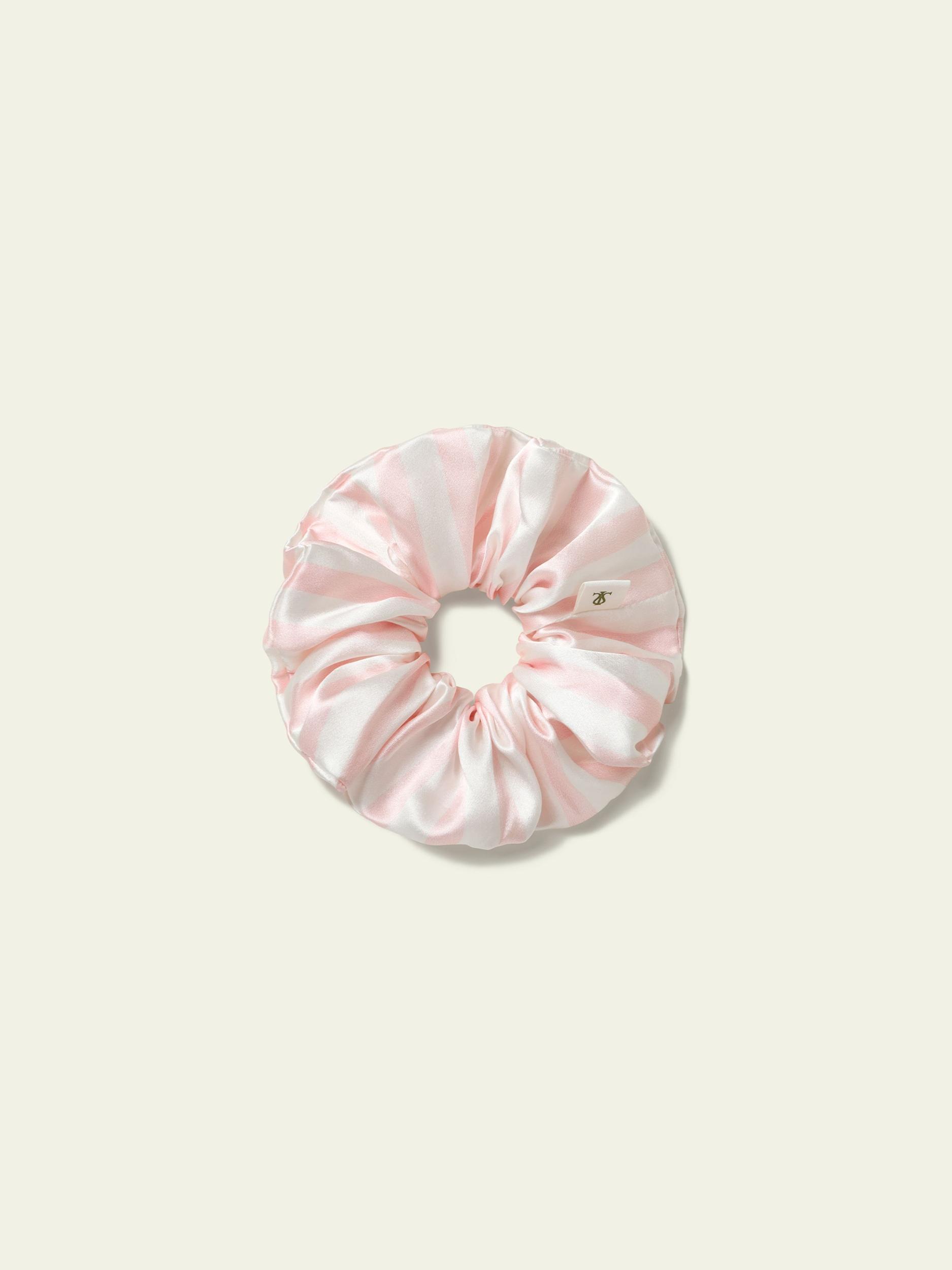 Striped Charmeuse Scrunchies Set Product Image