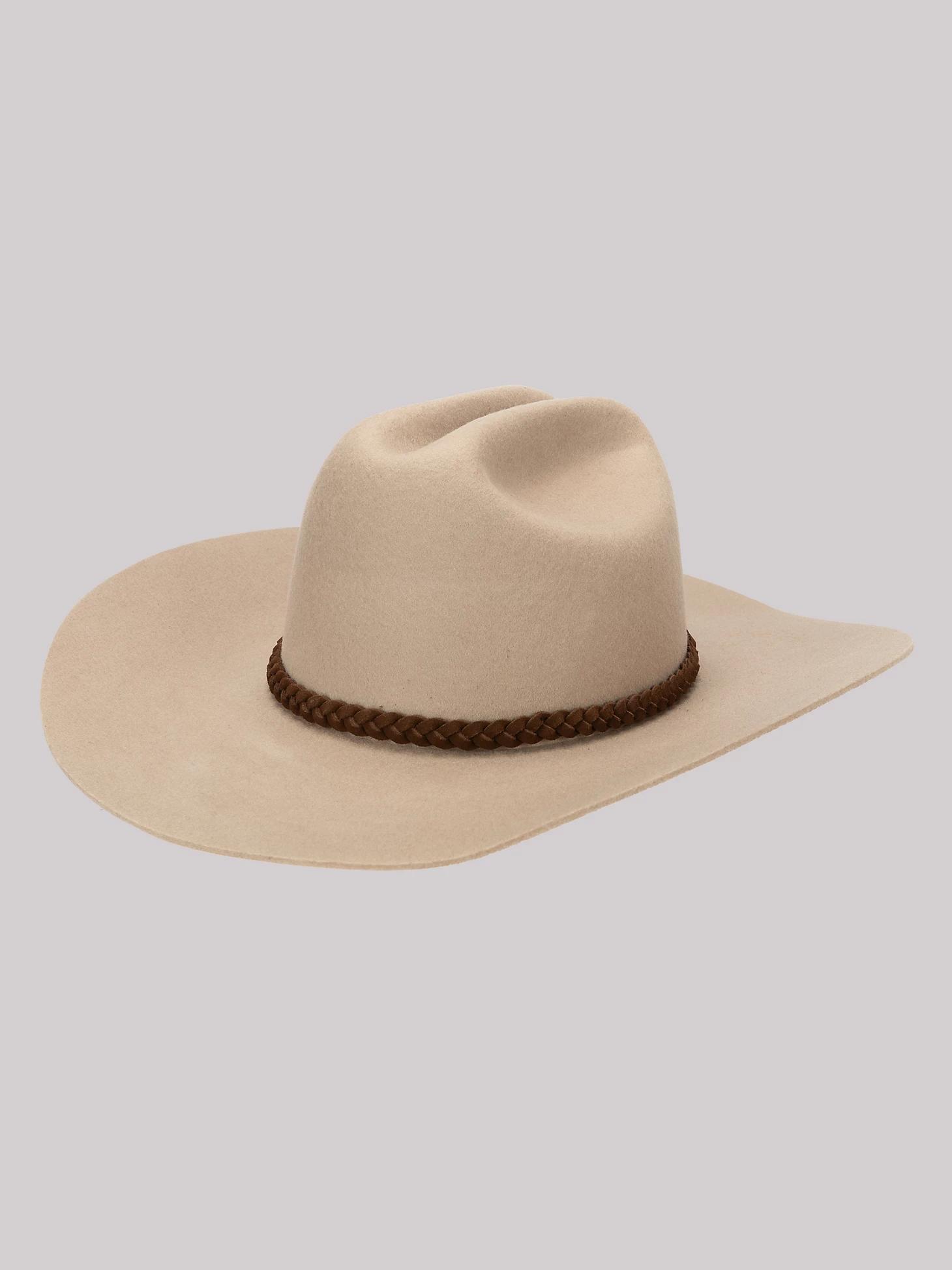 Women's Suede Braid Band Cowboy Hat | Women's ACCESSORIES | Wrangler® Product Image