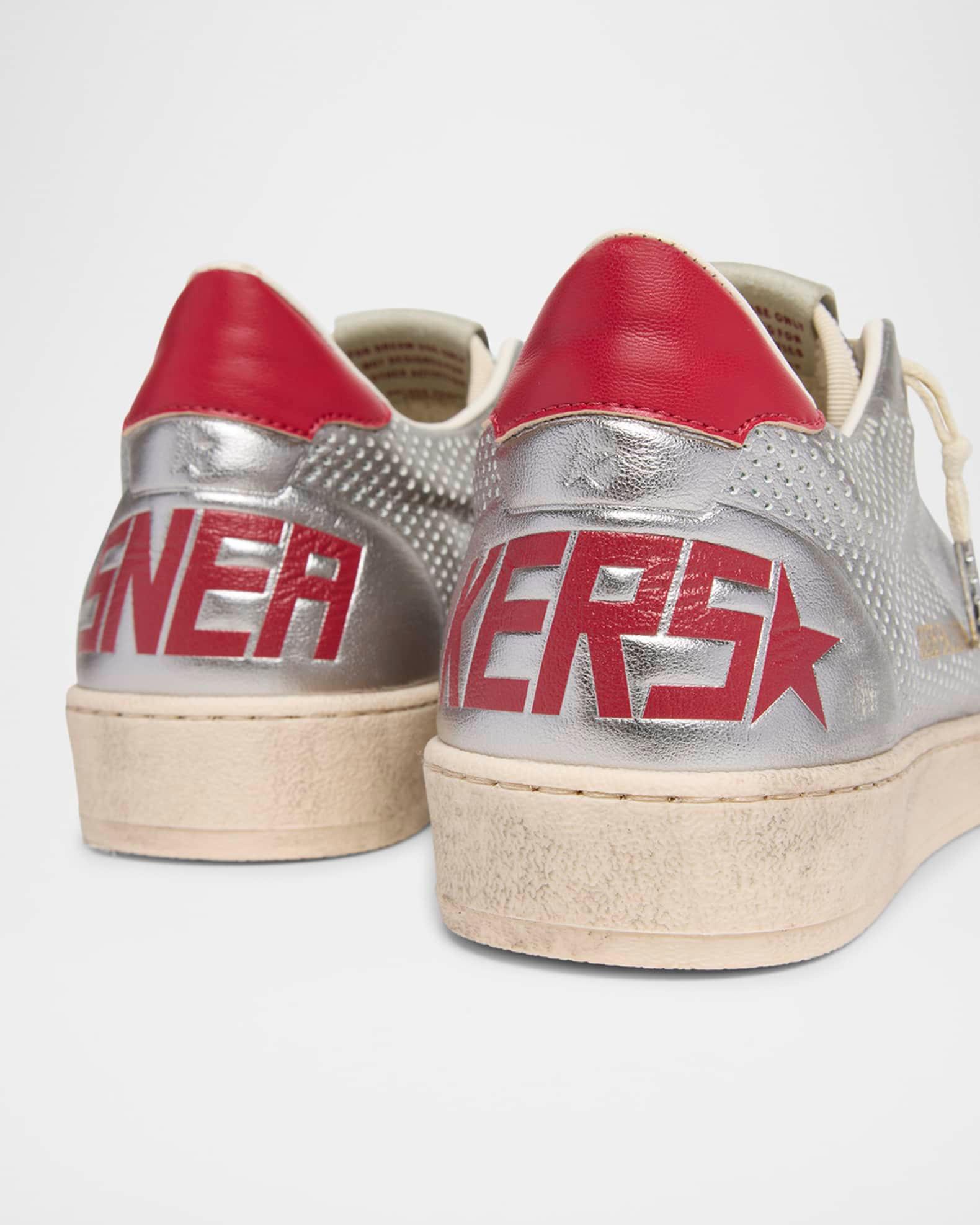 Men's Ball Star Metallic Low-Top Sneakers Product Image