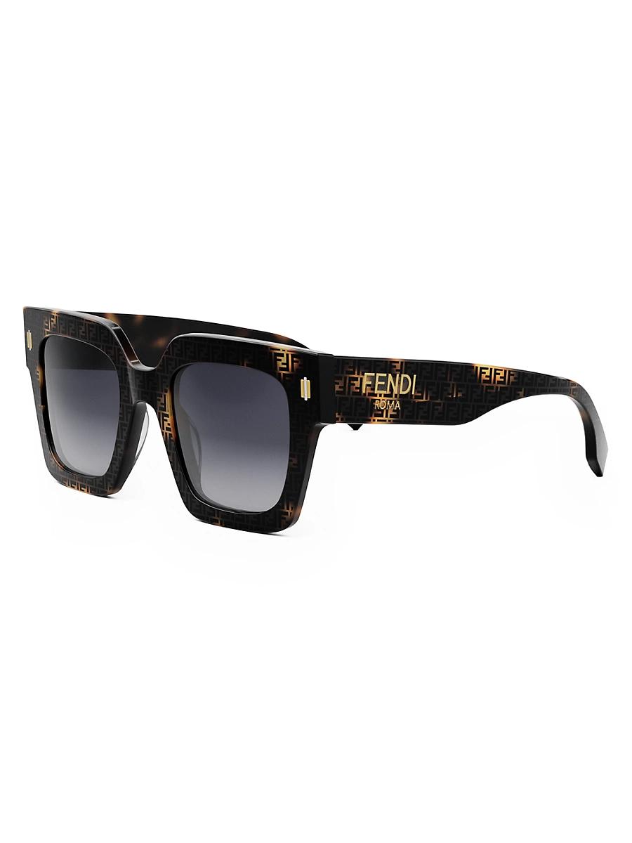 Womens Fendi Roma 50MM Square Sunglasses Product Image