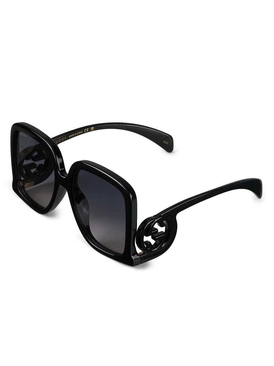 Womens 58MM Rectangular Sunglasses Product Image