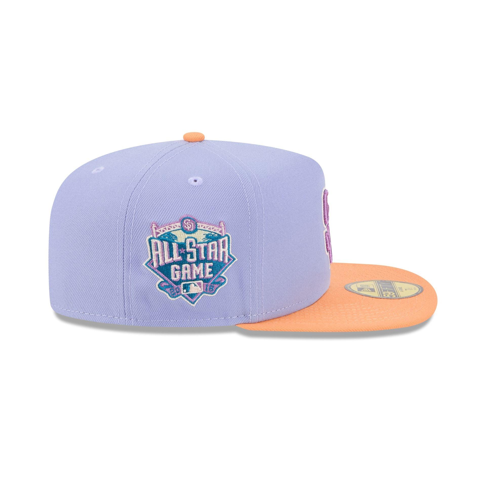 San Diego Padres Lavender 59FIFTY A-Frame Fitted Hat Male Product Image