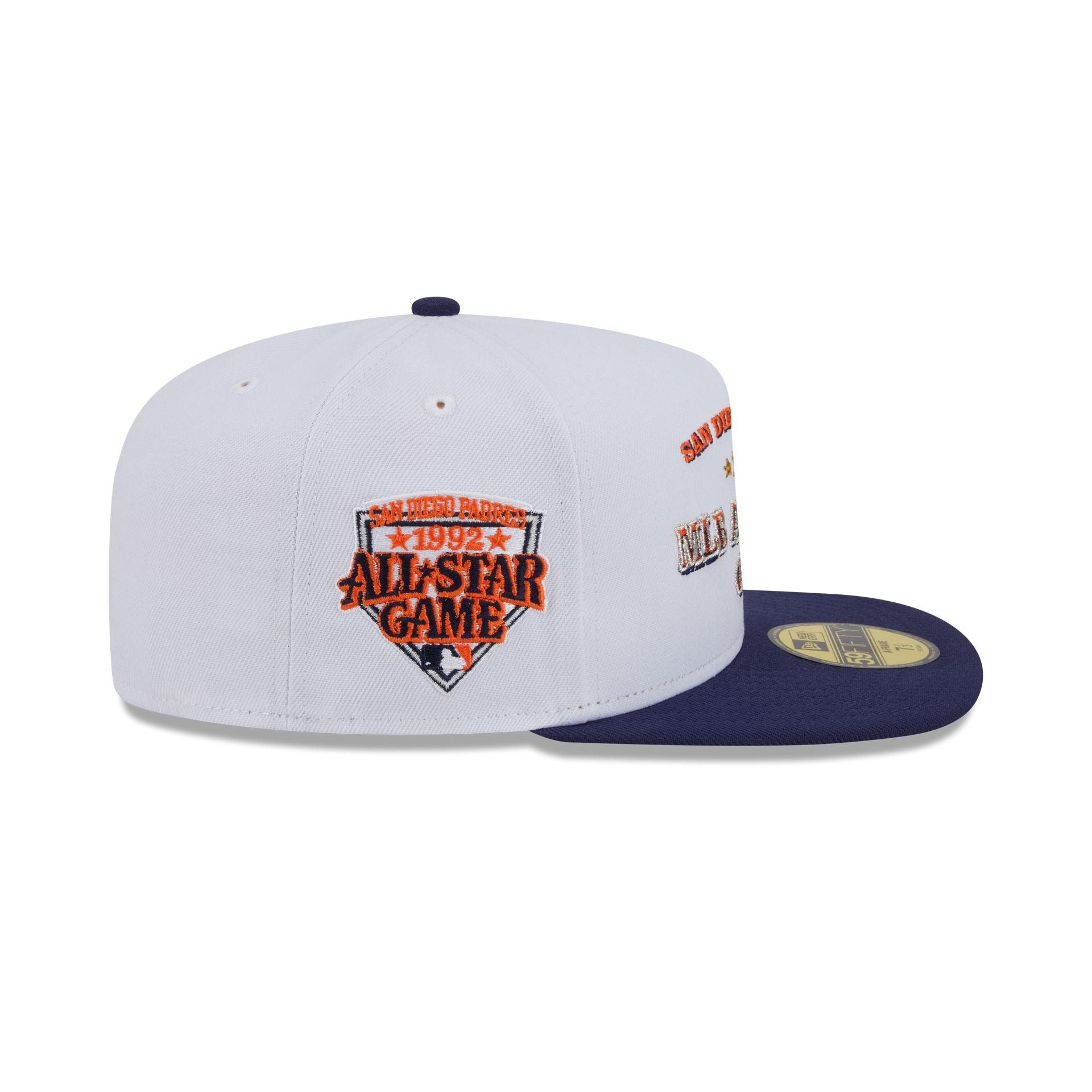 Just Caps League Sidepatch Gray San Diego Padres 59FIFTY A-Frame Fitted Hat Male Product Image