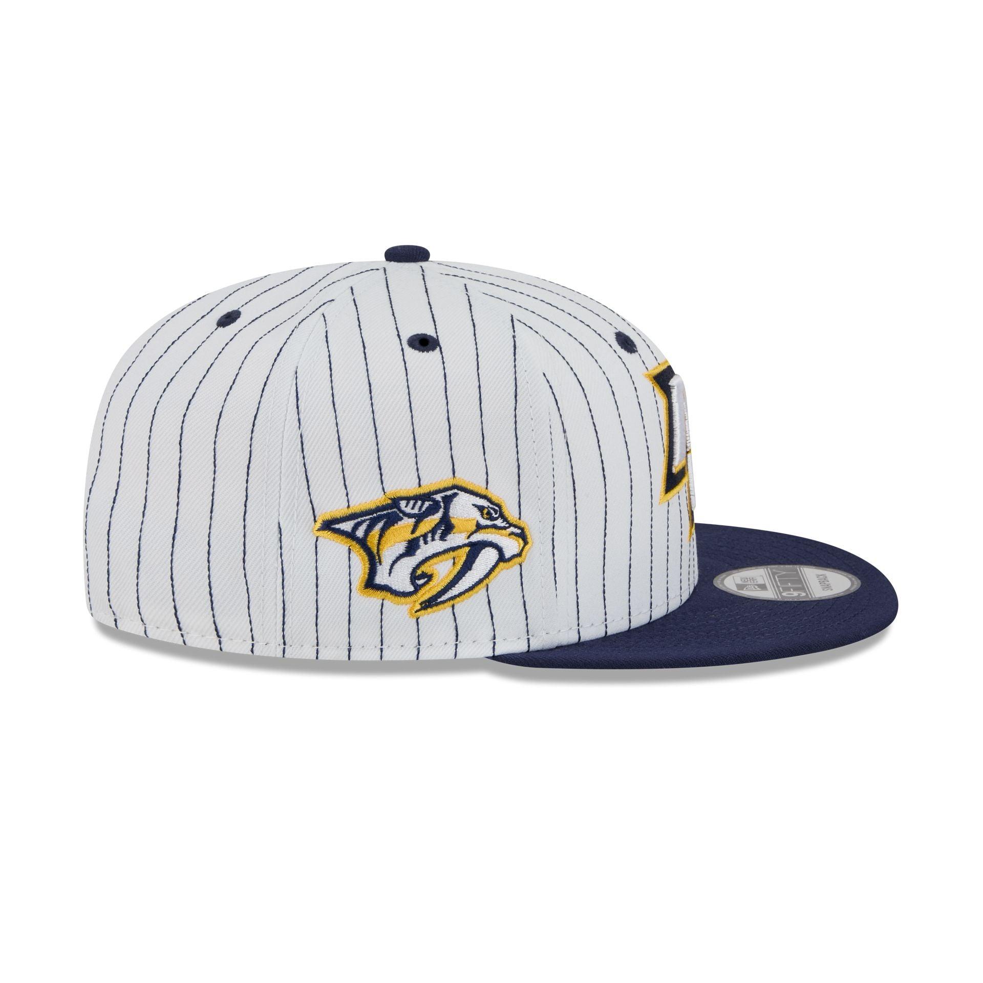 Nashville Predators Deceptor Pinstripe 9FIFTY Snapback Hat Male Product Image