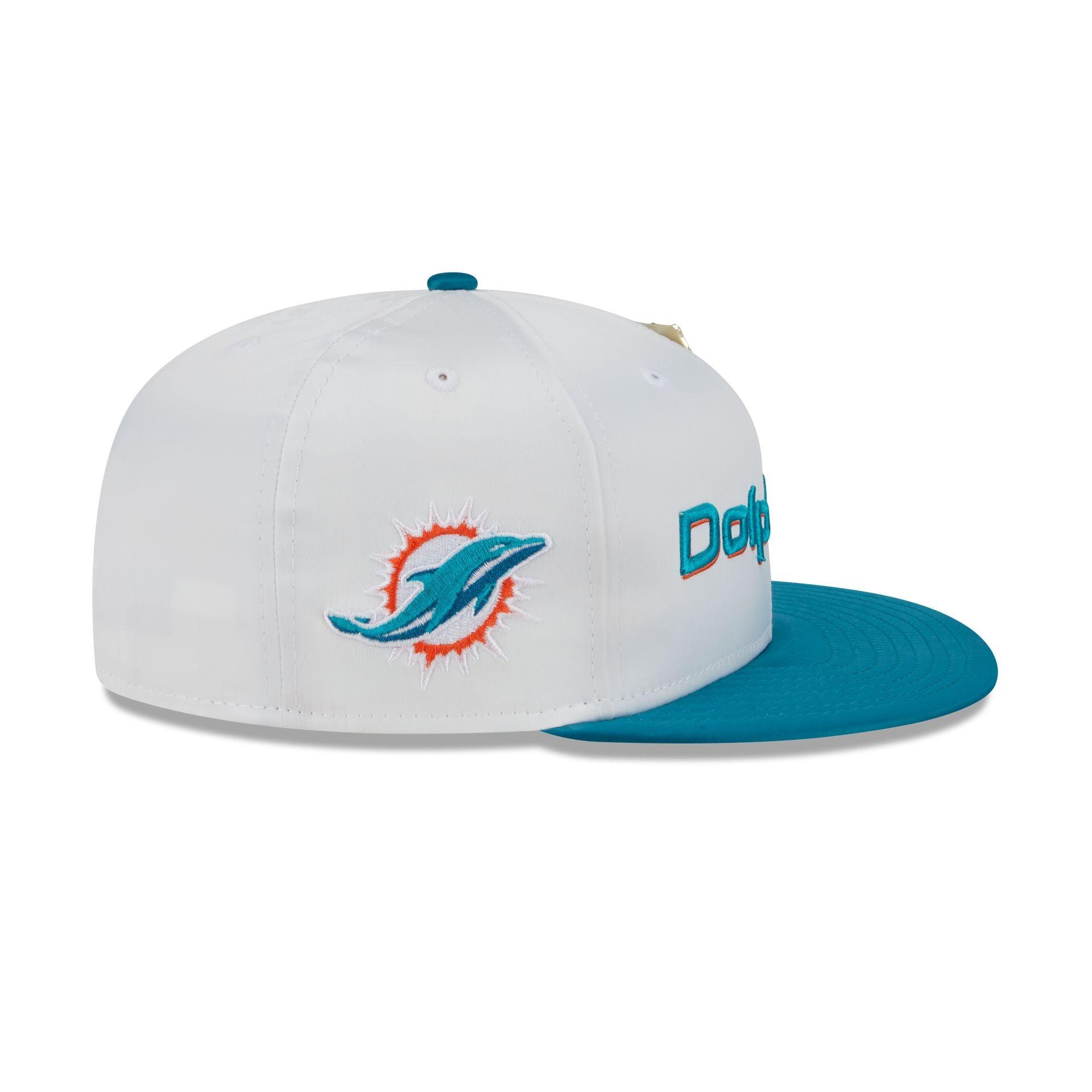 Miami Dolphins Spring Satin 59FIFTY Fitted Hat Male Product Image
