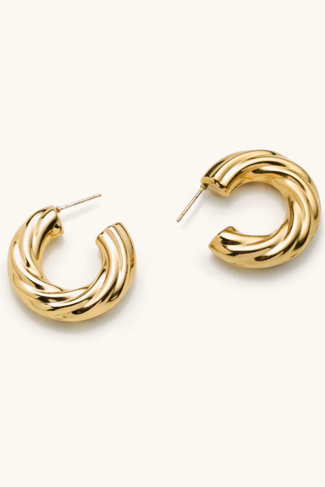 Chunky Twist Hoops Product Image