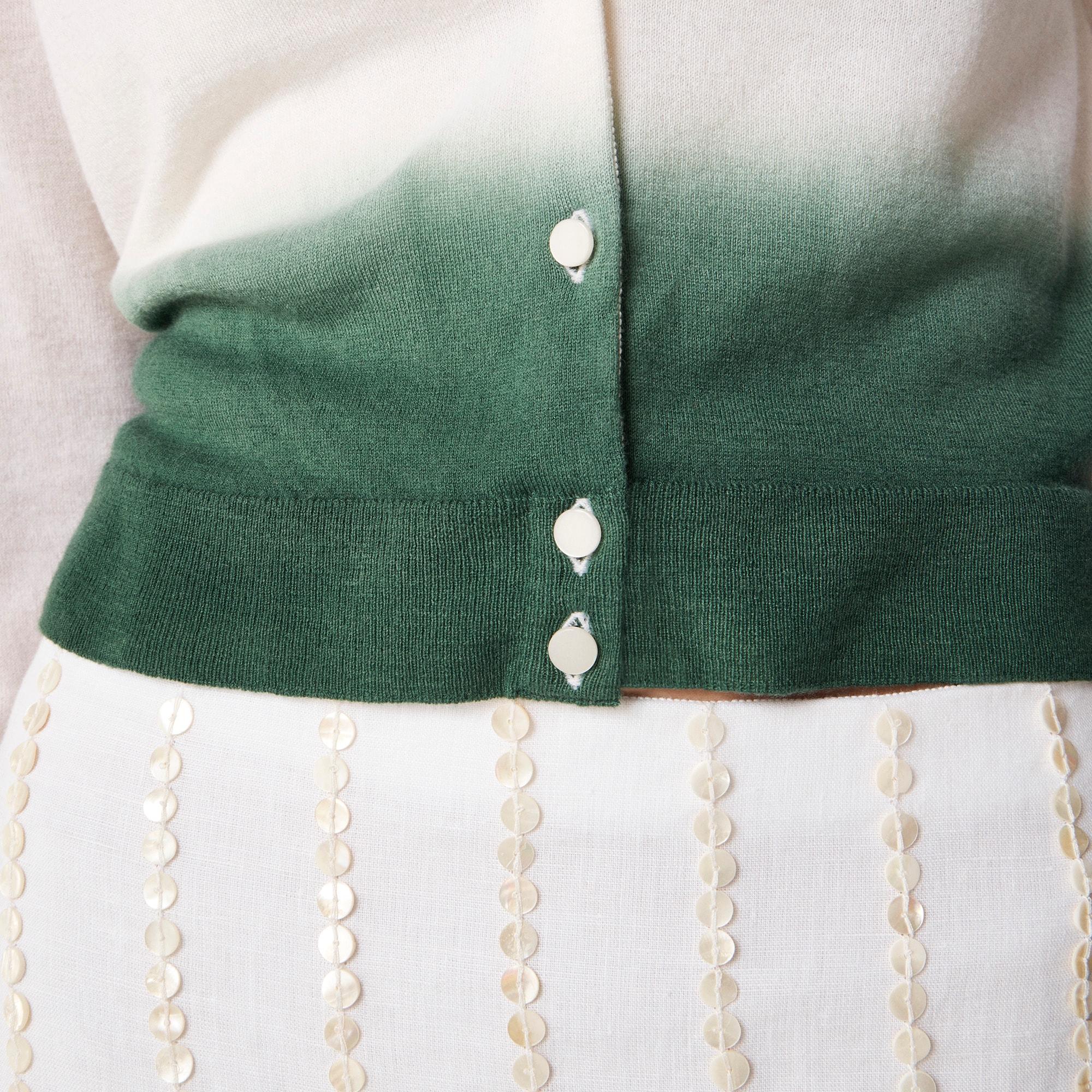 Featherweight cashmere dip-dyed cardigan Product Image